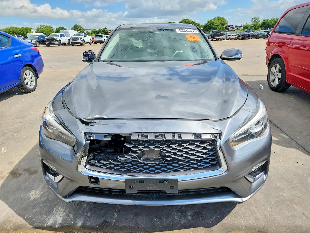 2018 Infiniti Q50 3.0t Luxe Gray vin: JN1EV7AP8JM354910