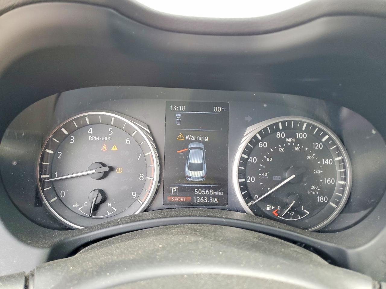 2019 Infiniti Q50 3.0t Luxe White vin: JN1EV7AP8KM510901