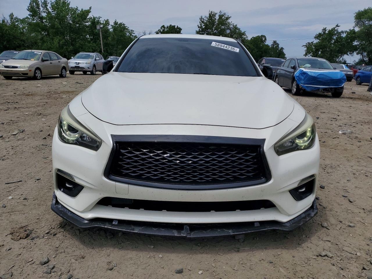 2019 Infiniti Q50 3.0t Luxe White vin: JN1EV7AP8KM510901