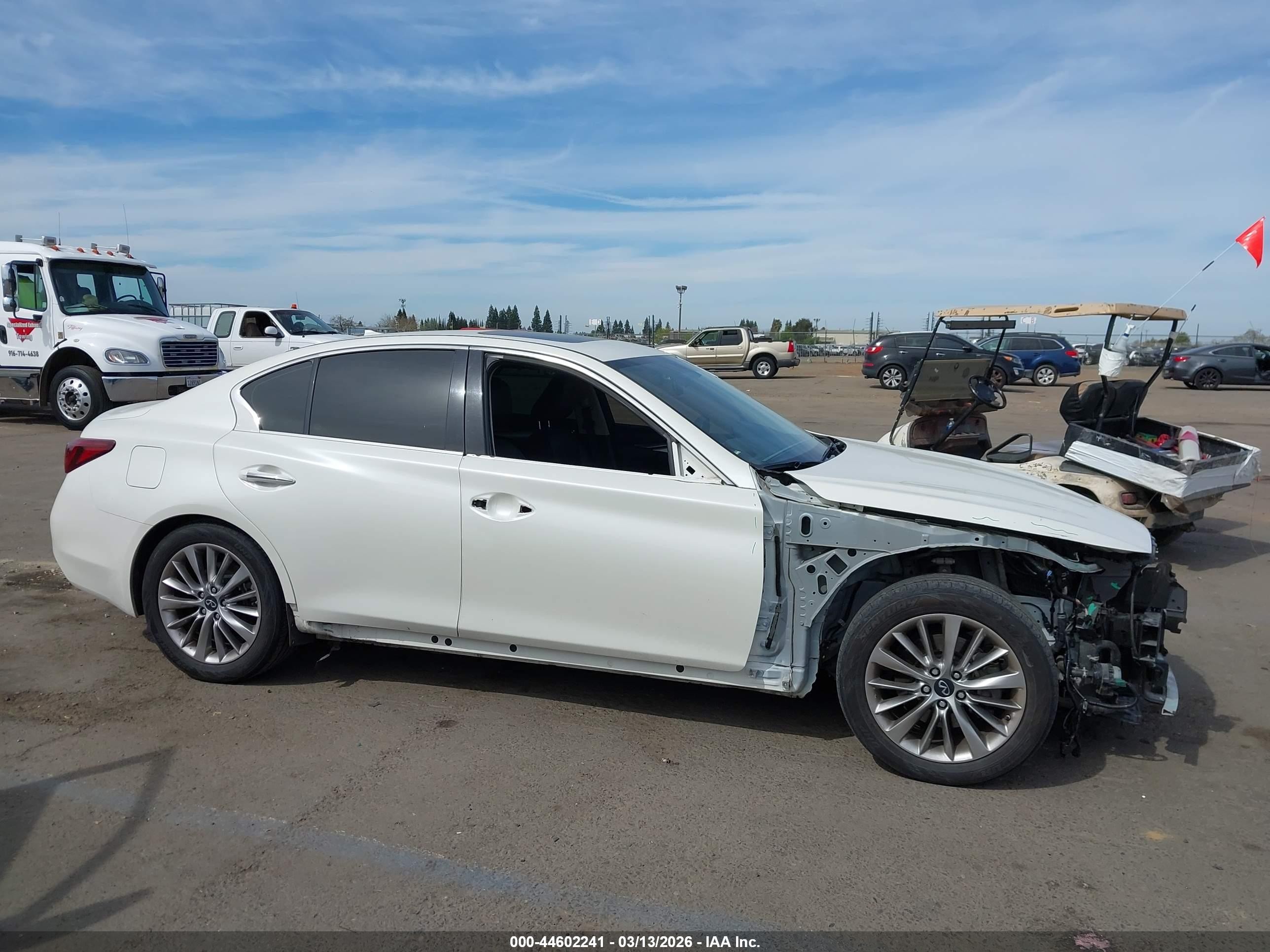 2020 Infiniti Q50 Luxe White vin: JN1EV7AP8LM203911
