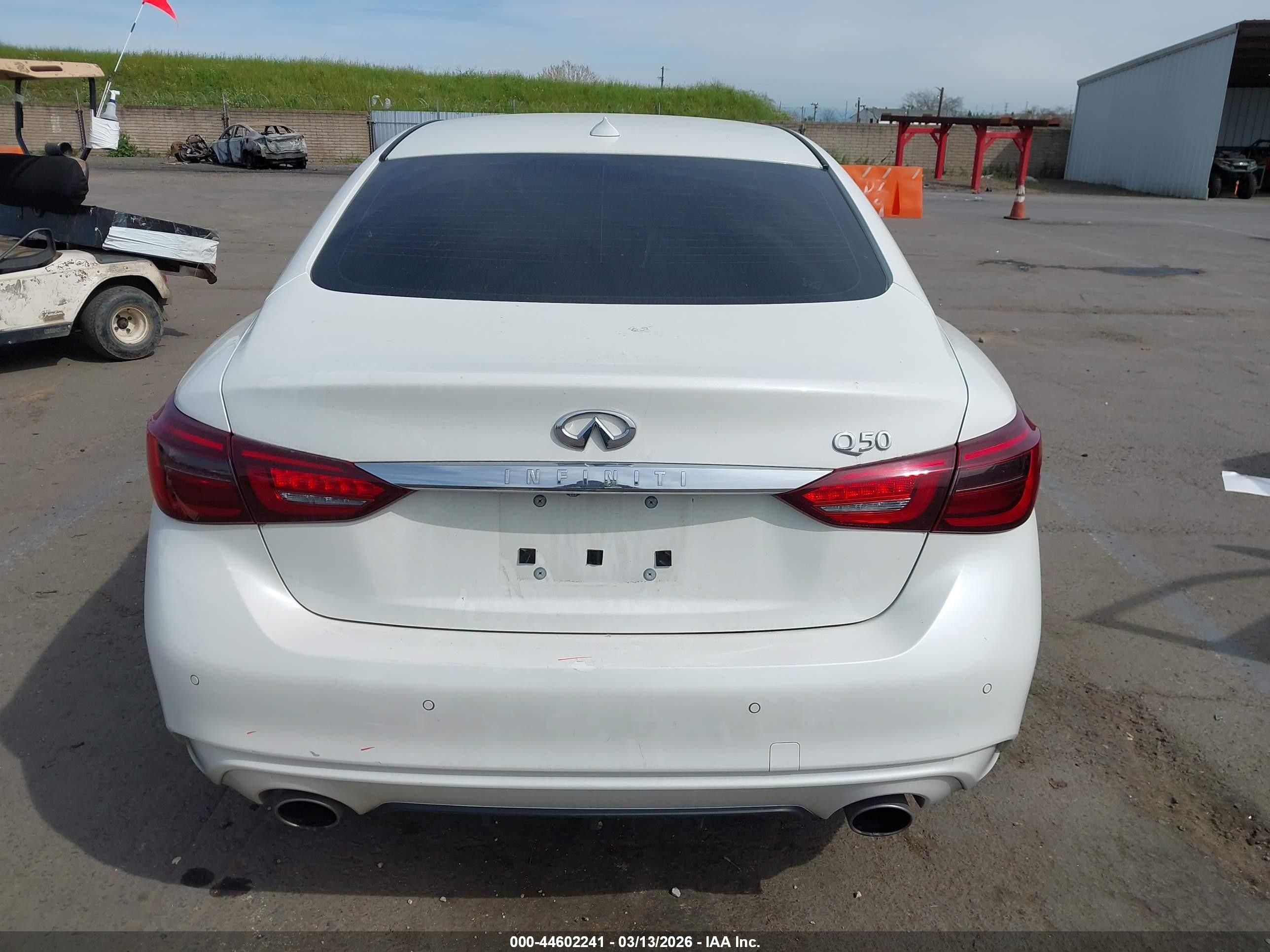 2020 Infiniti Q50 Luxe White vin: JN1EV7AP8LM203911