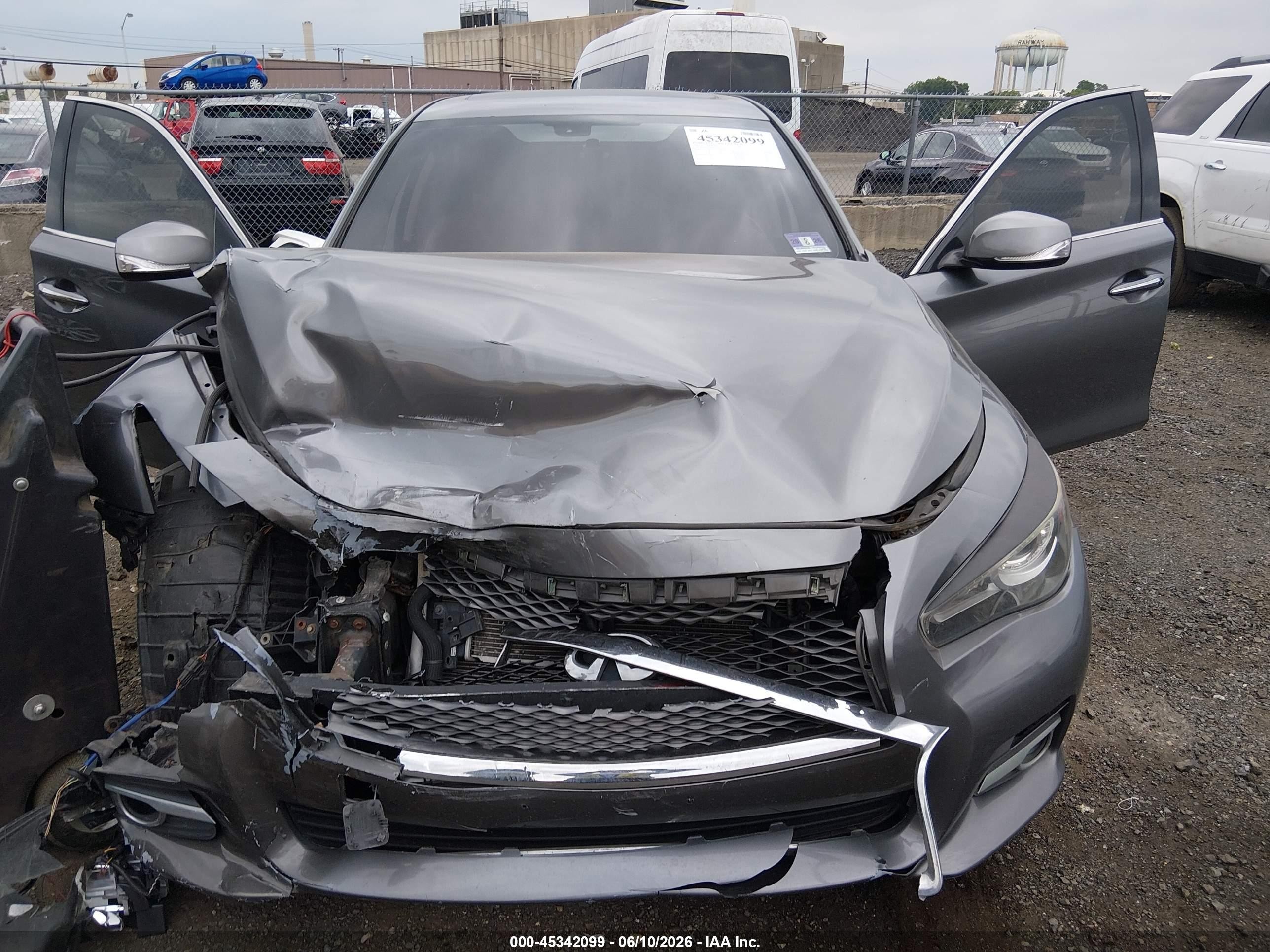 2017 Infiniti Q50 3.0t Premium Gray vin: JN1EV7AP9HM737796