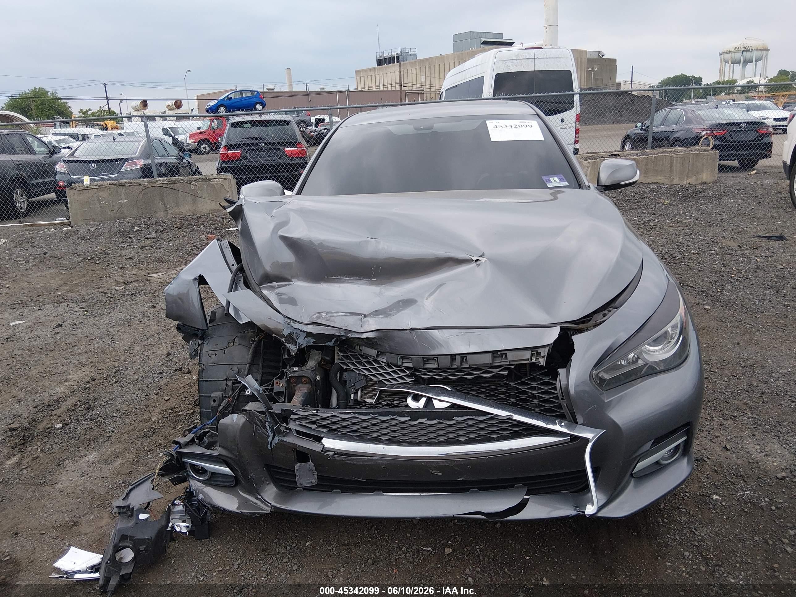 2017 Infiniti Q50 3.0t Premium Gray vin: JN1EV7AP9HM737796