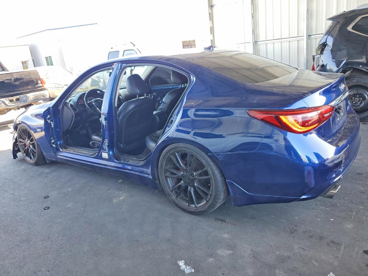 2018 Infiniti Q50 3.0t Sport Blue vin: JN1EV7AP9JM356259