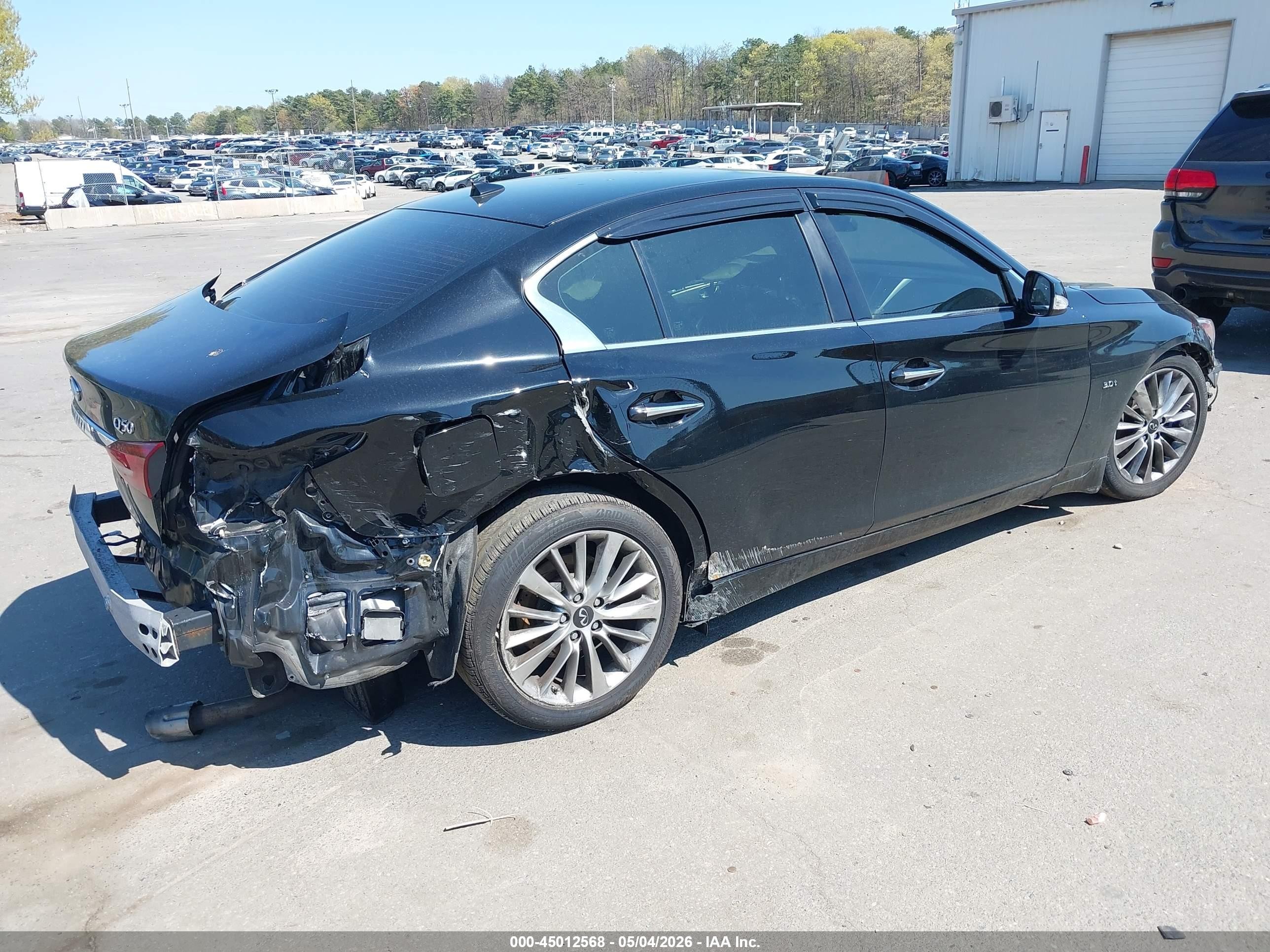 2019 Infiniti Q50 3.0t Luxe Black vin: JN1EV7AP9KM543549