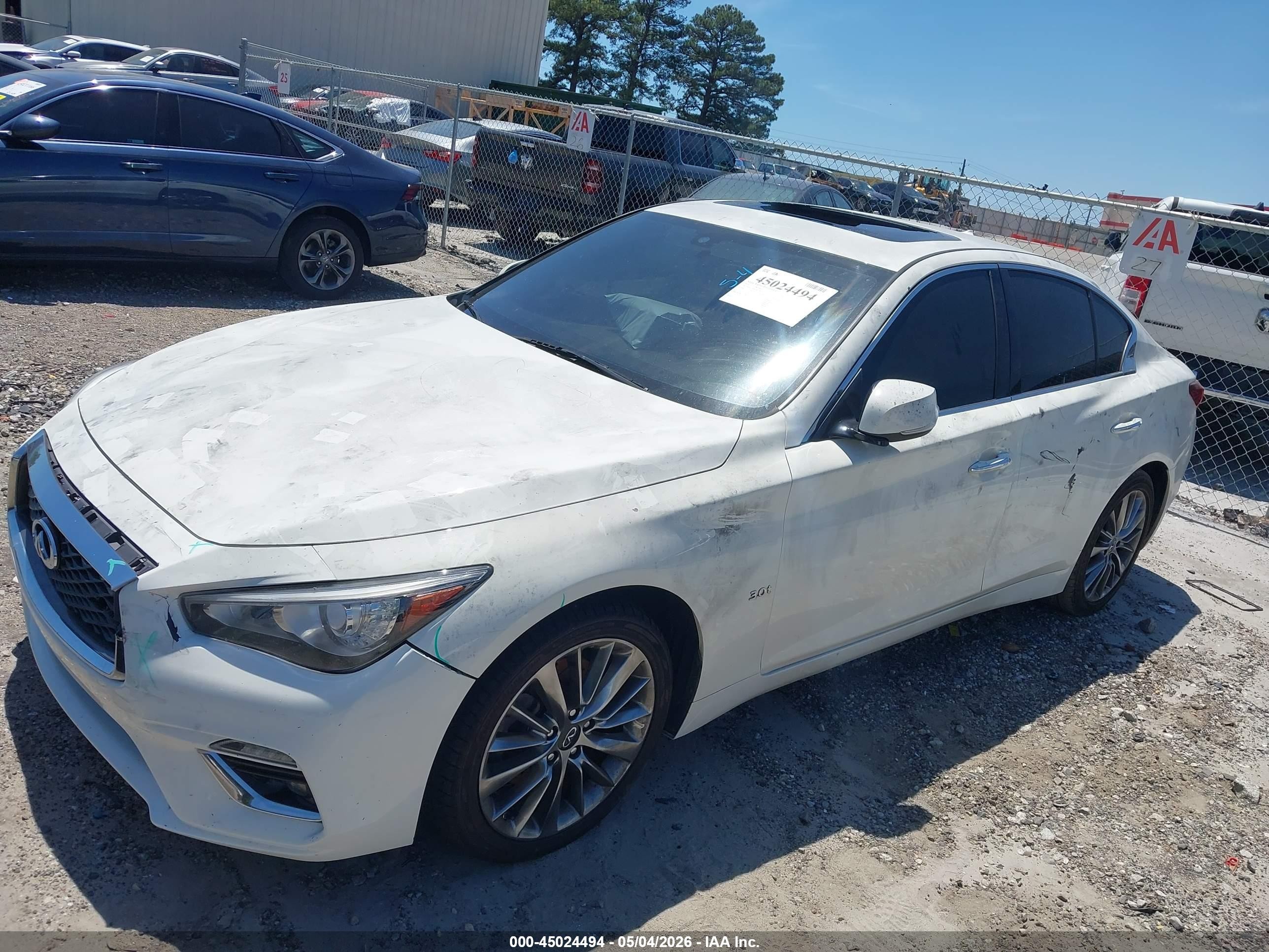 2020 Infiniti Q50 Luxe White vin: JN1EV7AP9LM207921
