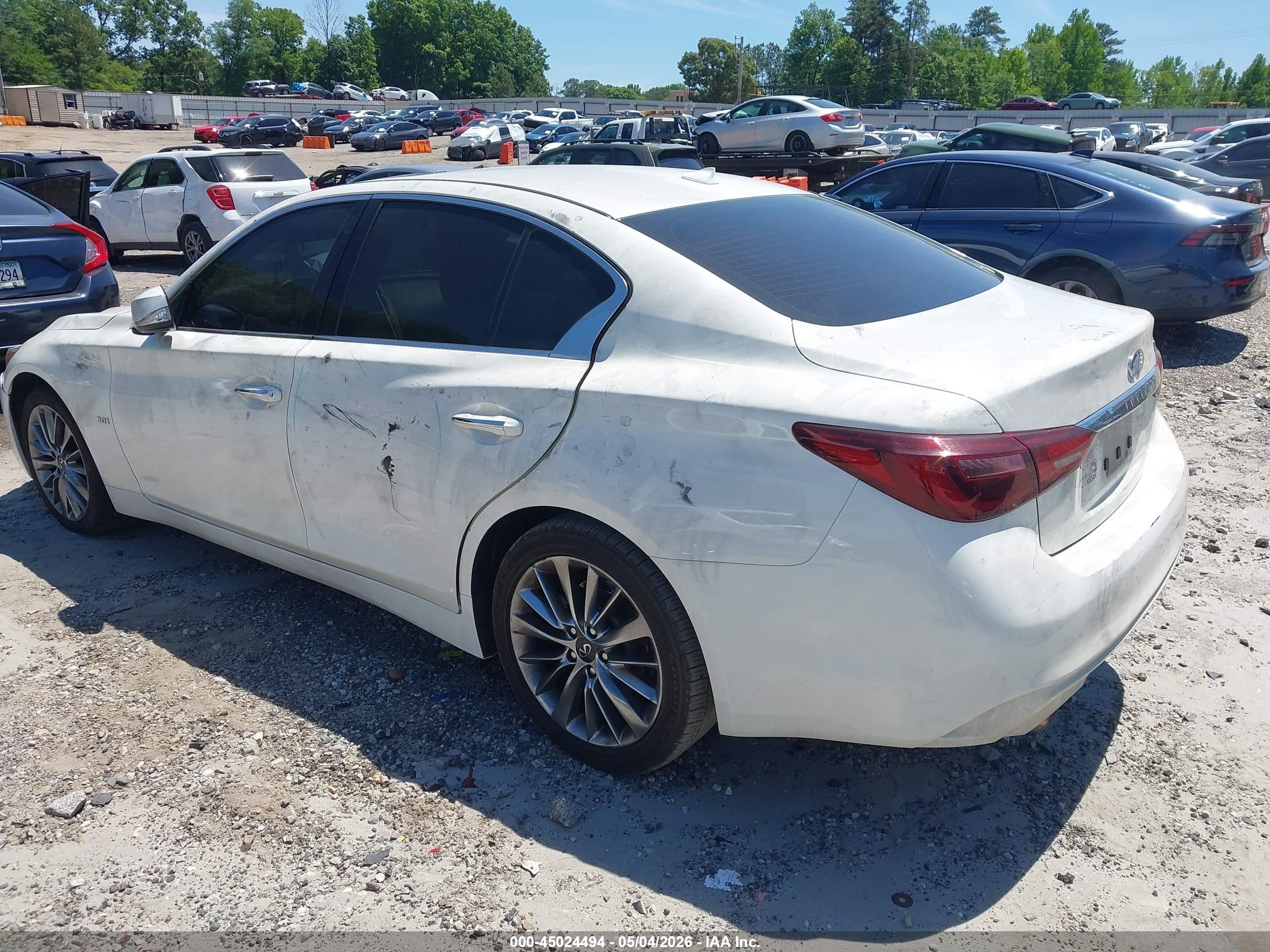 2020 Infiniti Q50 Luxe White vin: JN1EV7AP9LM207921