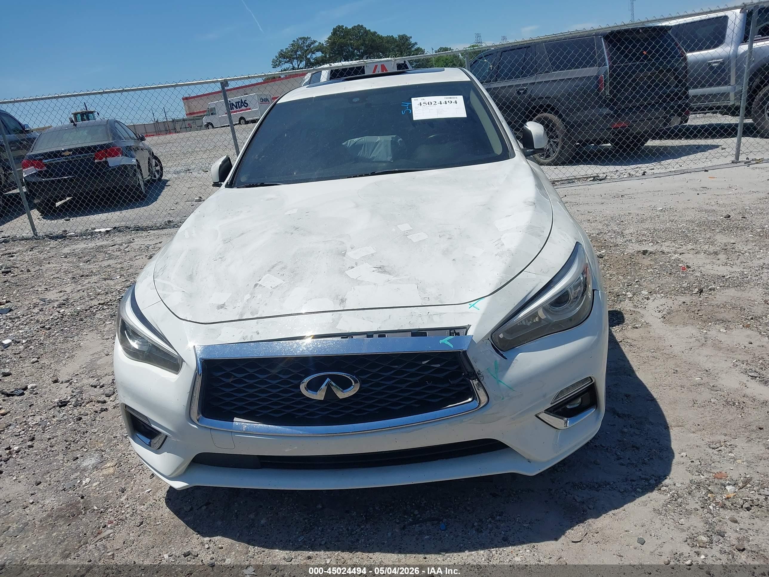 2020 Infiniti Q50 Luxe White vin: JN1EV7AP9LM207921