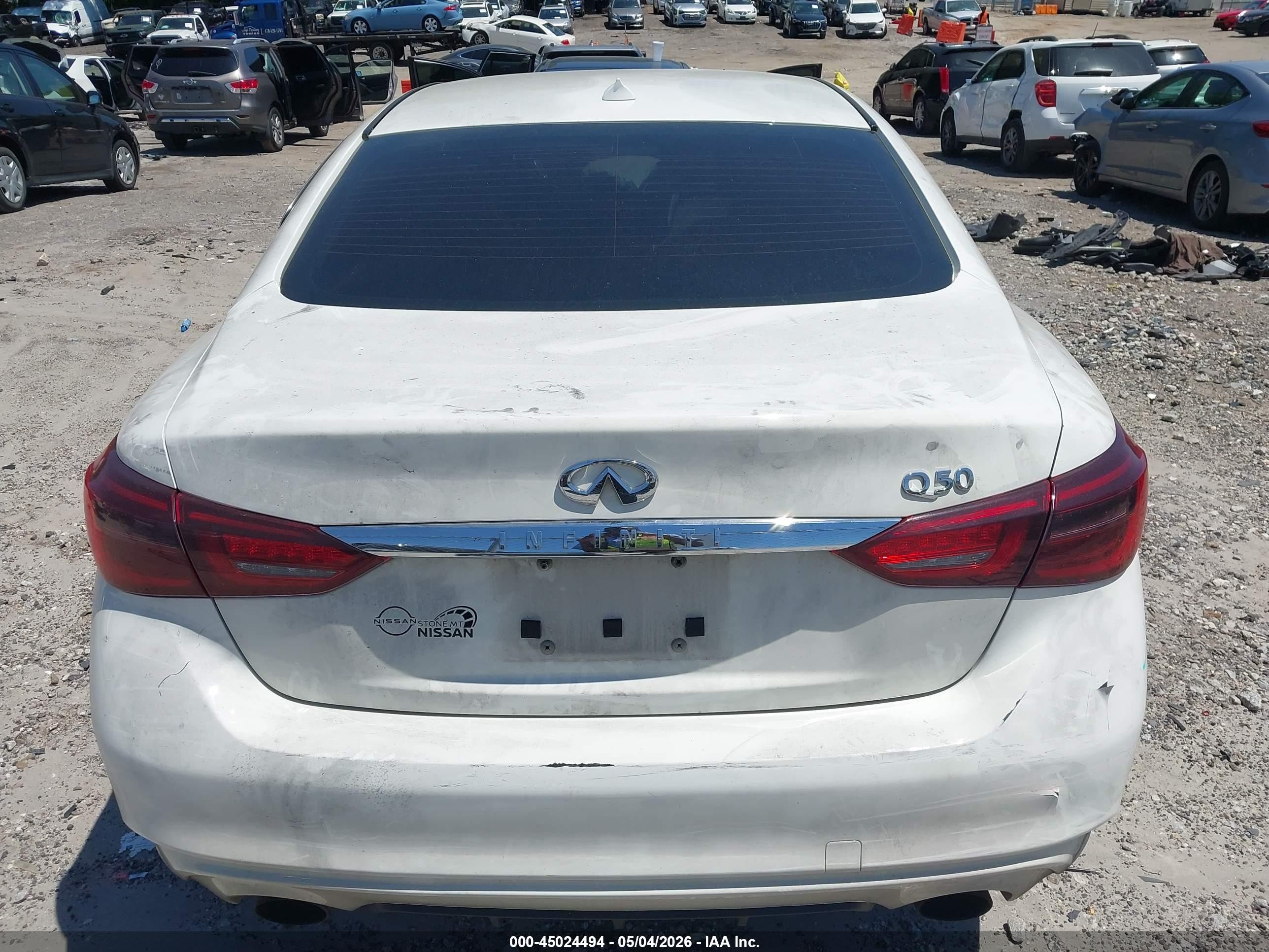 2020 Infiniti Q50 Luxe White vin: JN1EV7AP9LM207921
