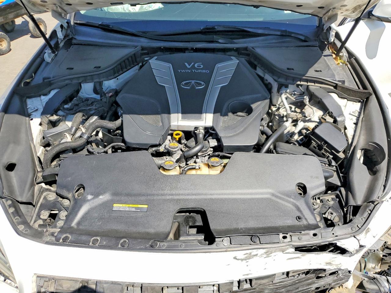 2017 Infiniti Q50 3.0t Premium White vin: JN1EV7APXHM730243