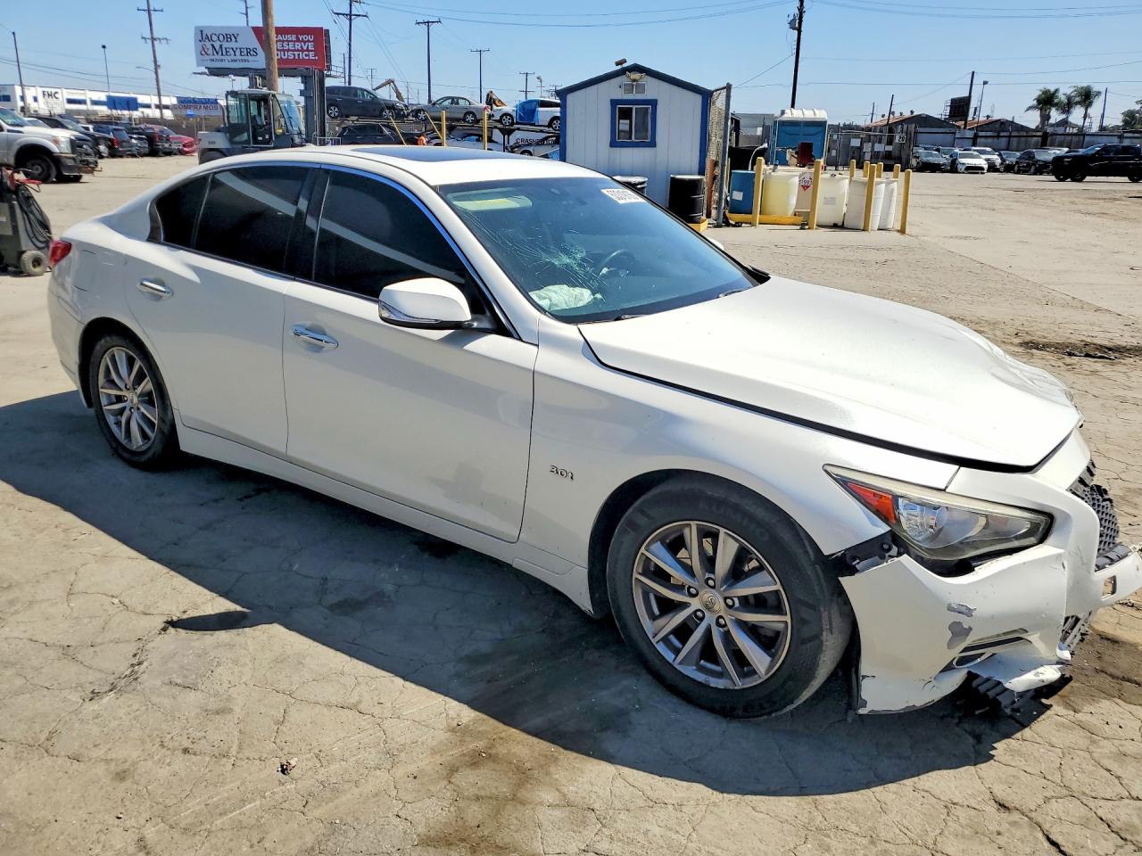 2017 Infiniti Q50 3.0t Premium White vin: JN1EV7APXHM730243