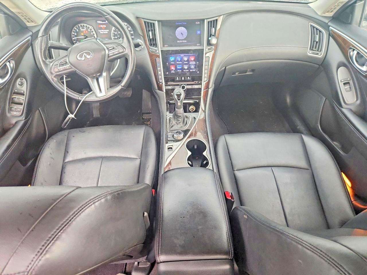 2018 Infiniti Q50 3.0t Luxe White vin: JN1EV7APXJM363057