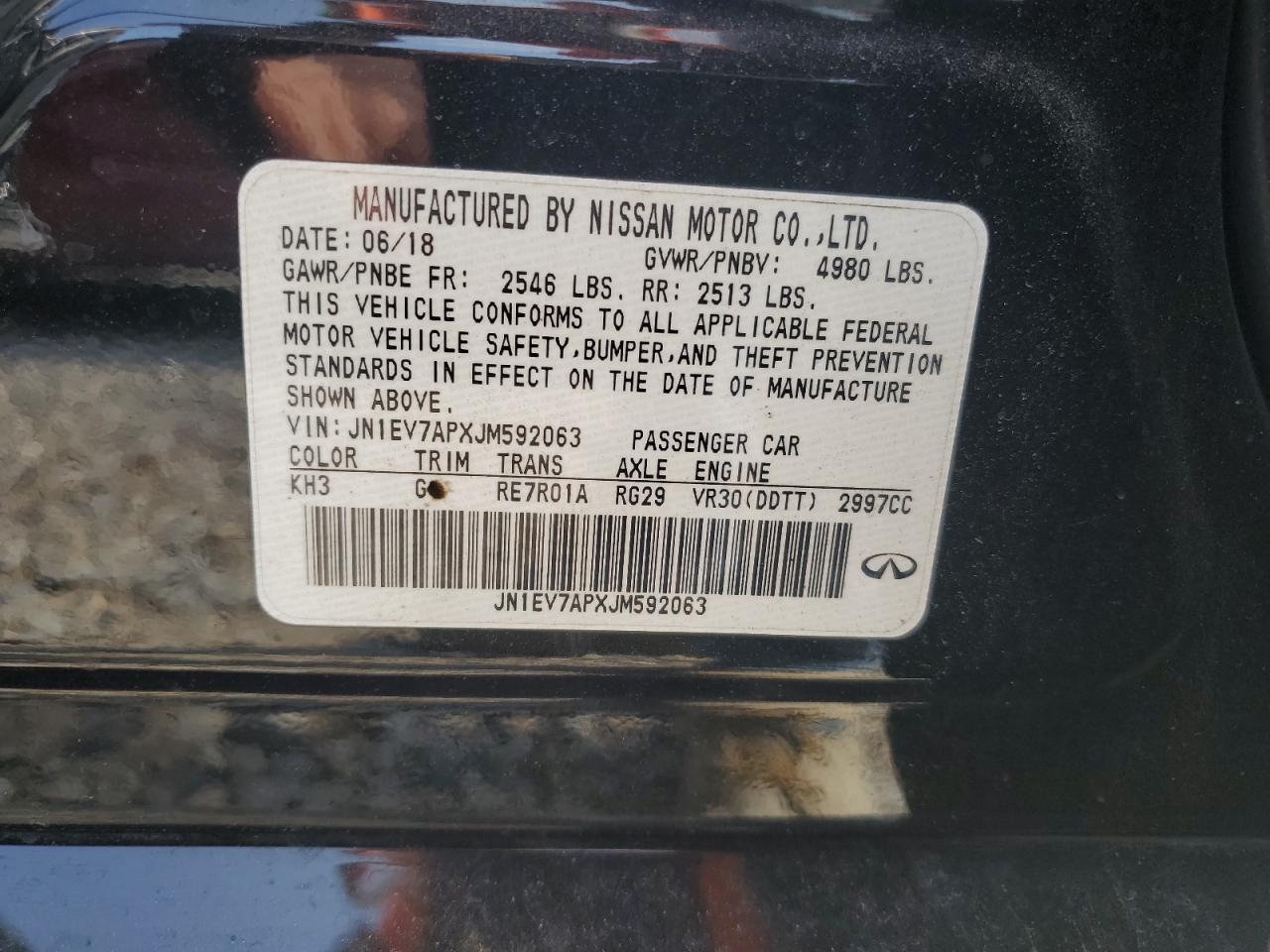 2018 Infiniti Q50 Luxe Black vin: JN1EV7APXJM592063