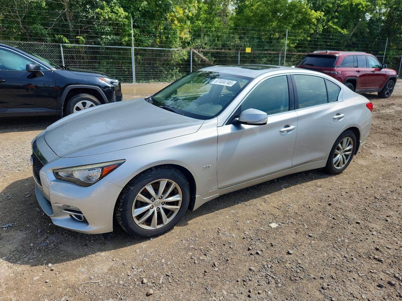2017 Infiniti Q50 3.0t Premium Silver vin: JN1EV7AR0HM832619