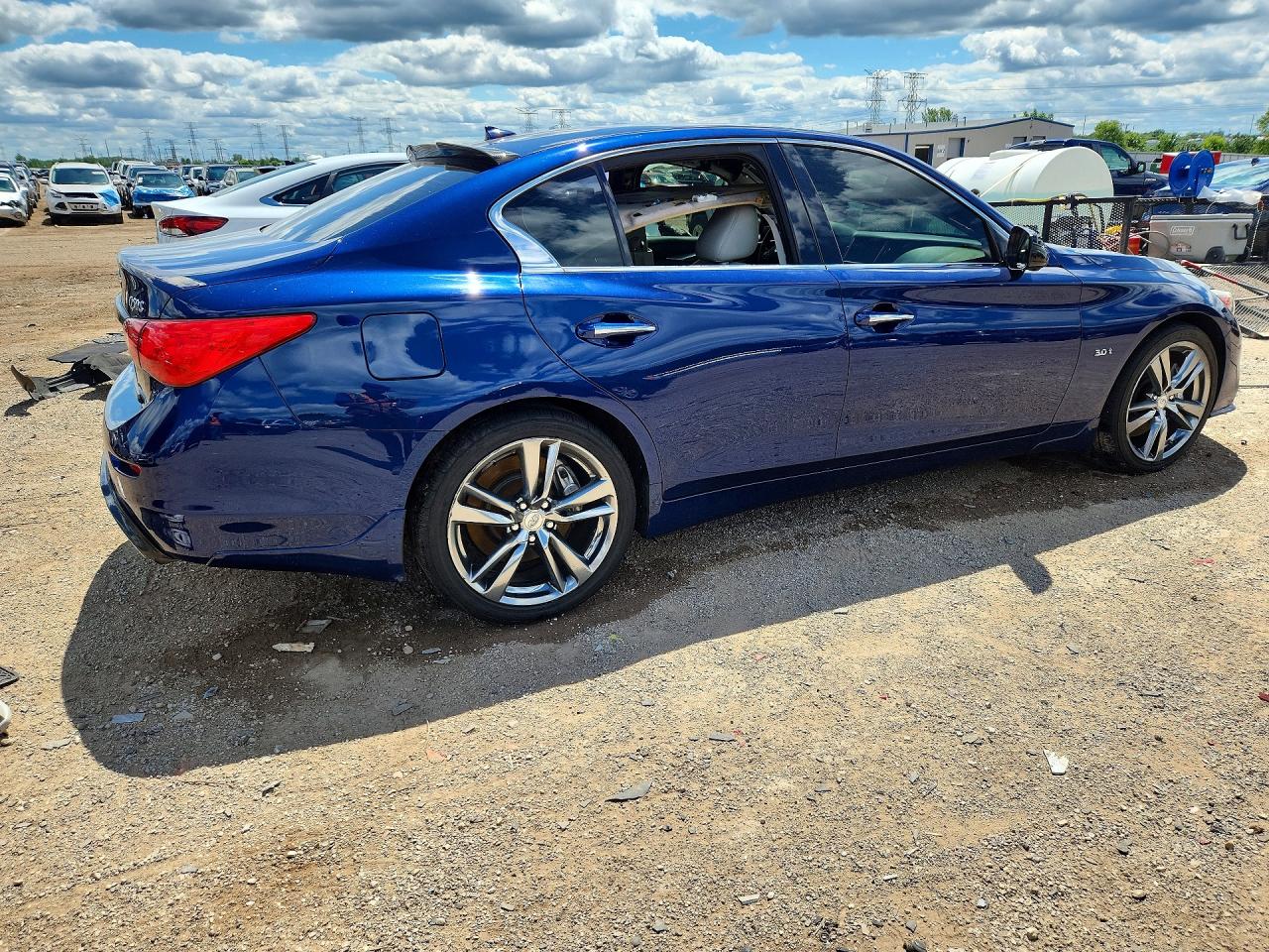 2017 Infiniti Q50 3.0t Sport Синий vin: JN1EV7AR0HM833494