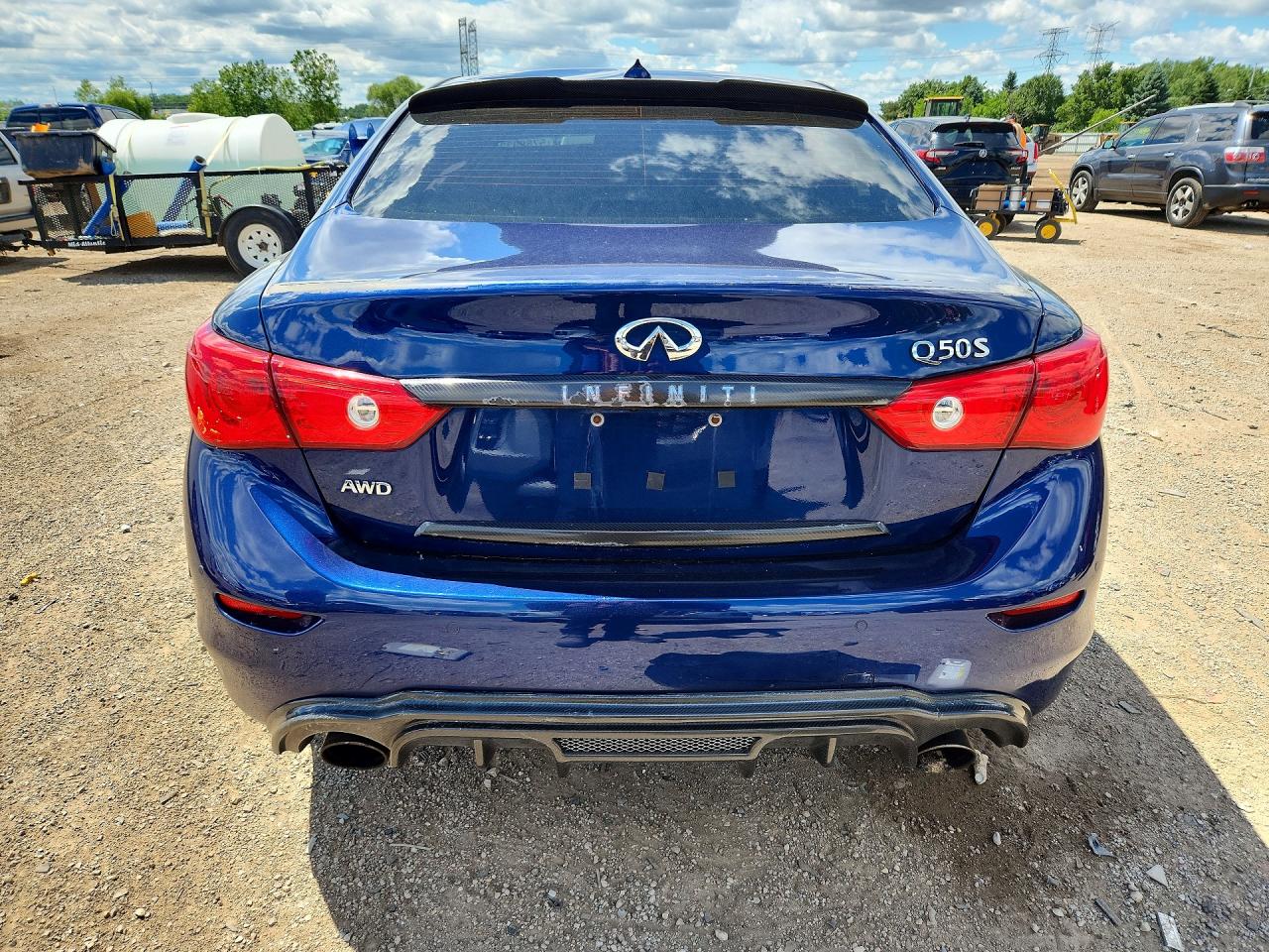 2017 Infiniti Q50 3.0t Sport Синий vin: JN1EV7AR0HM833494