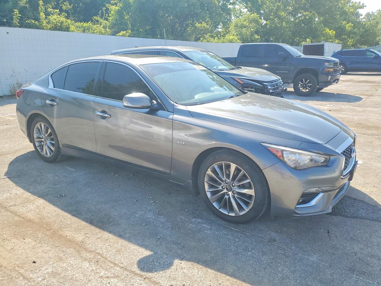 2019 Infiniti Q50 3.0t Luxe Gray vin: JN1EV7AR0KM591667