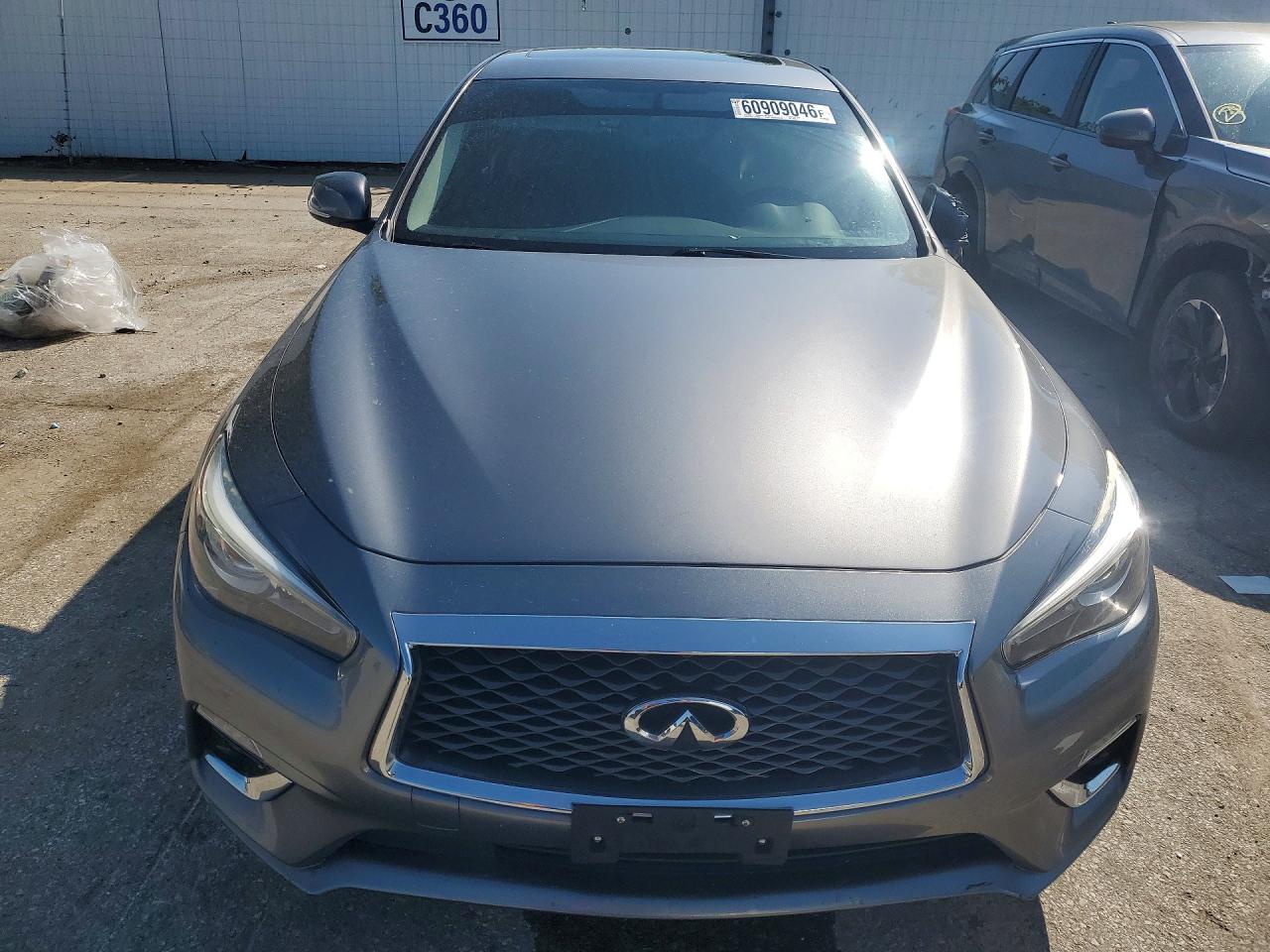 2019 Infiniti Q50 3.0t Luxe Gray vin: JN1EV7AR0KM591667