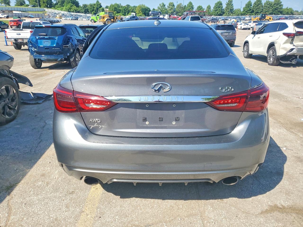 2019 Infiniti Q50 3.0t Luxe Gray vin: JN1EV7AR0KM591667