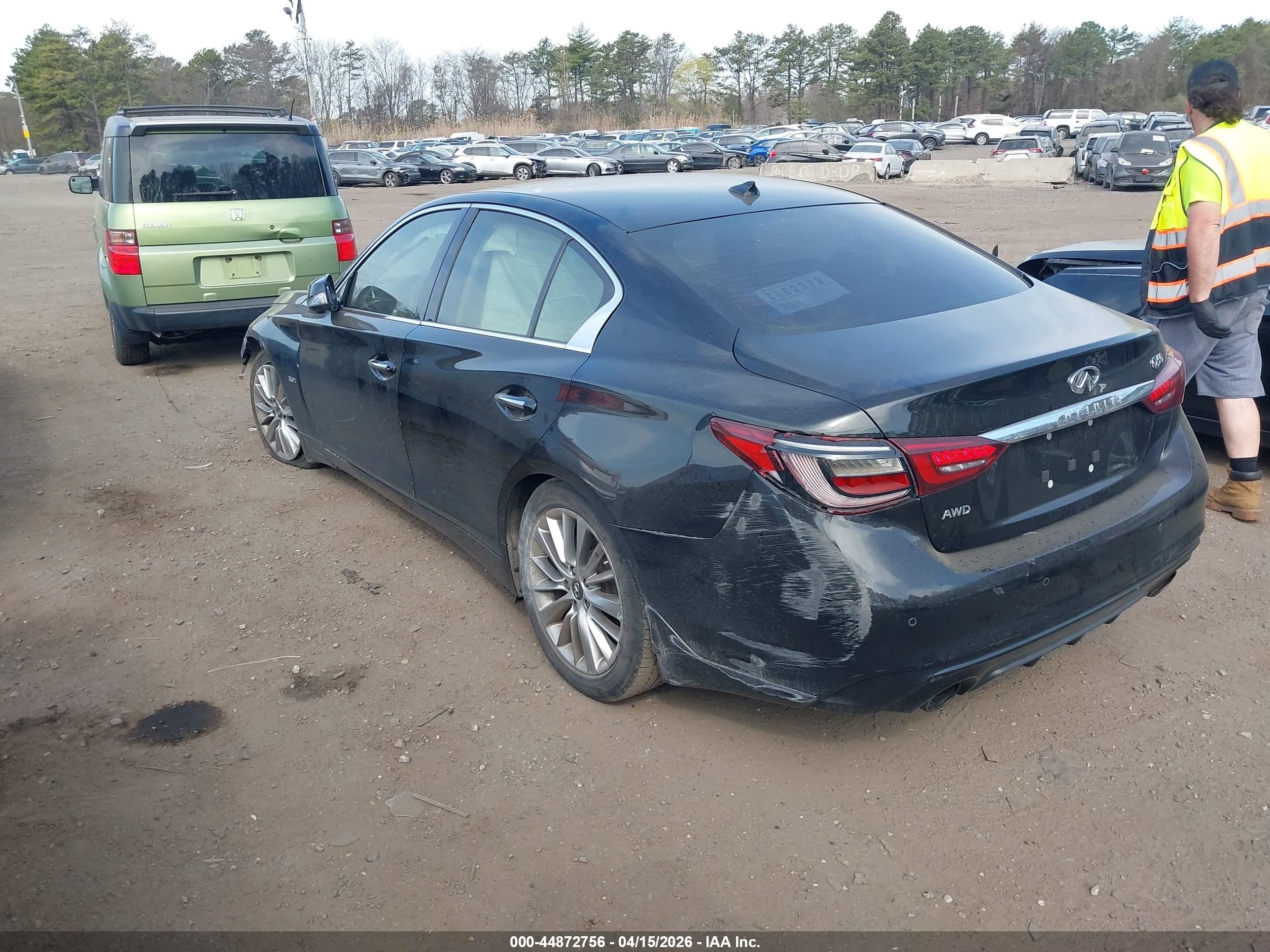 2018 Infiniti Q50 3.0t Luxe Black vin: JN1EV7AR1JM434177