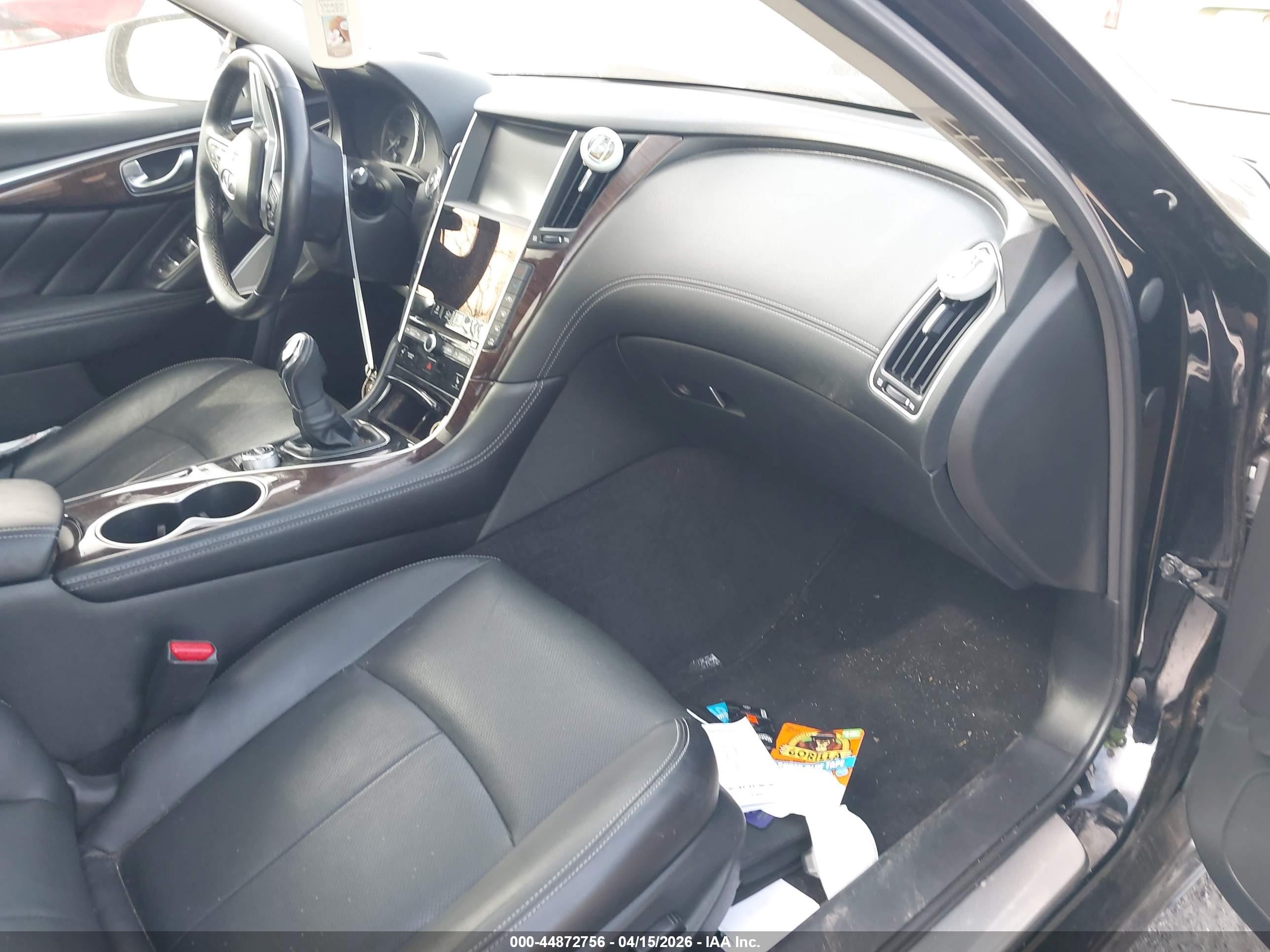 2018 Infiniti Q50 3.0t Luxe Black vin: JN1EV7AR1JM434177