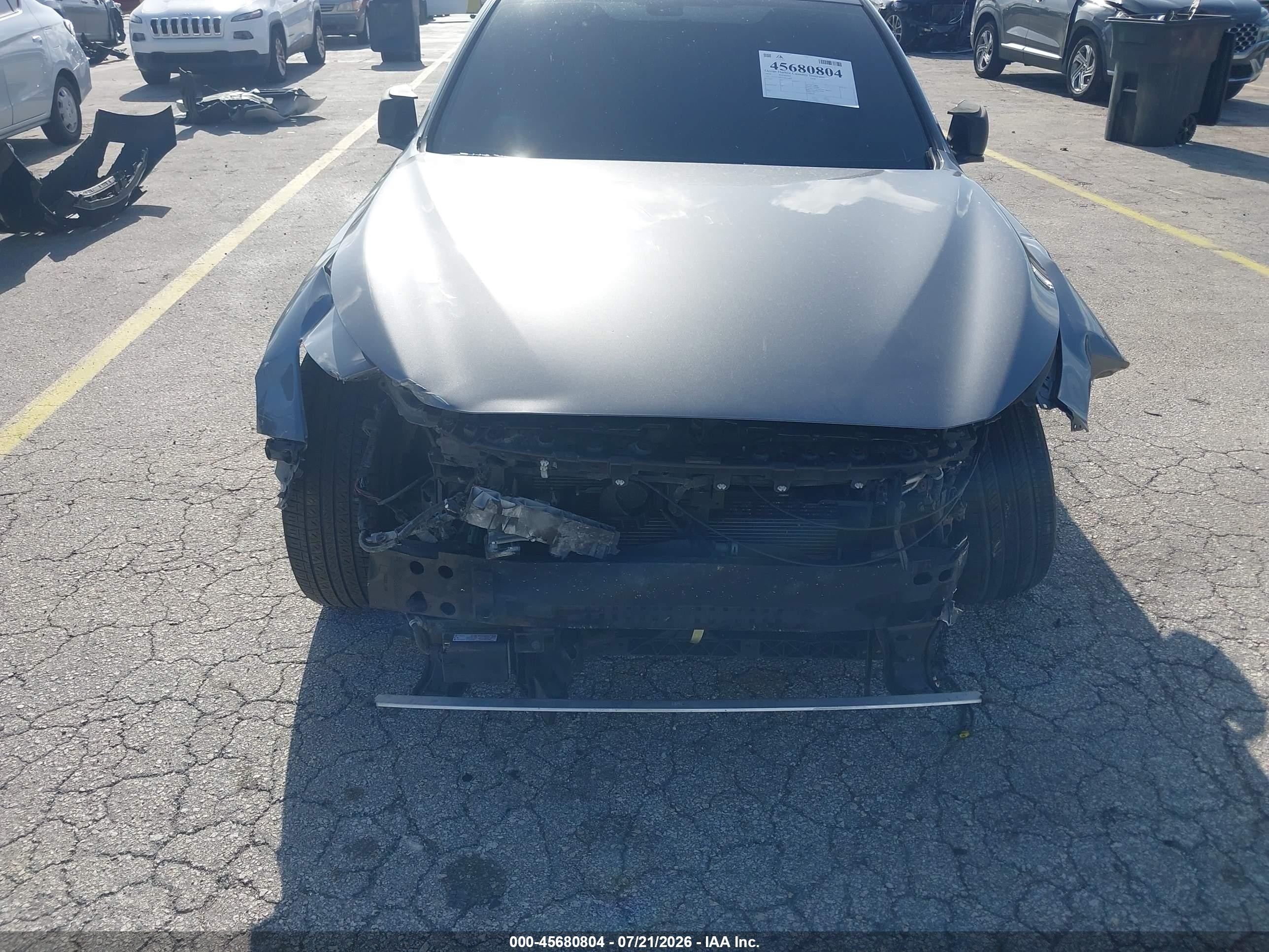 2020 Infiniti Q50 Luxe Awd Gray vin: JN1EV7AR1LM251008