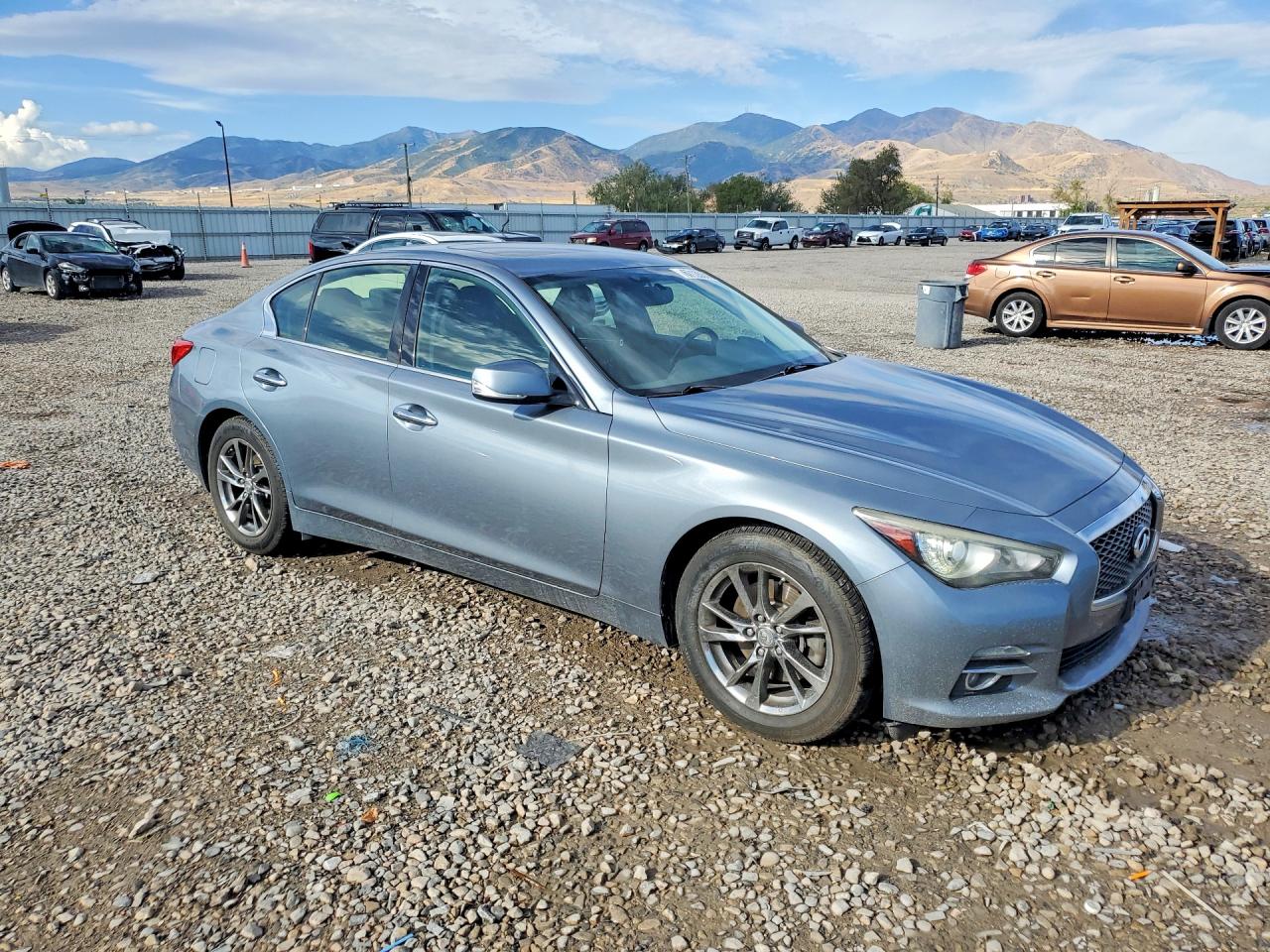 2017 Infiniti Q50 3.0t Signature Edition Blue vin: JN1EV7AR2HM840365