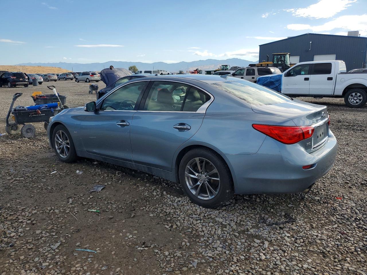 2017 Infiniti Q50 3.0t Signature Edition Blue vin: JN1EV7AR2HM840365