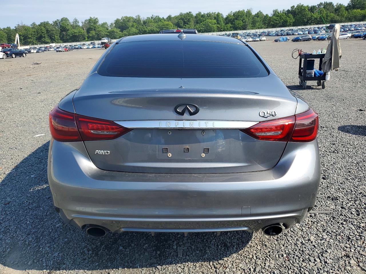 2018 Infiniti Q50 3.0t Luxe Gray vin: JN1EV7AR2JM431465