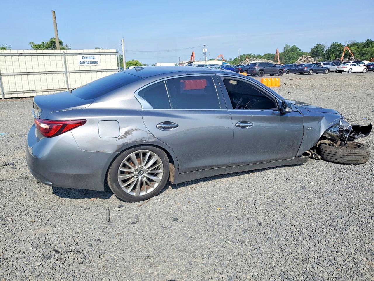 2018 Infiniti Q50 3.0t Luxe Gray vin: JN1EV7AR2JM431465