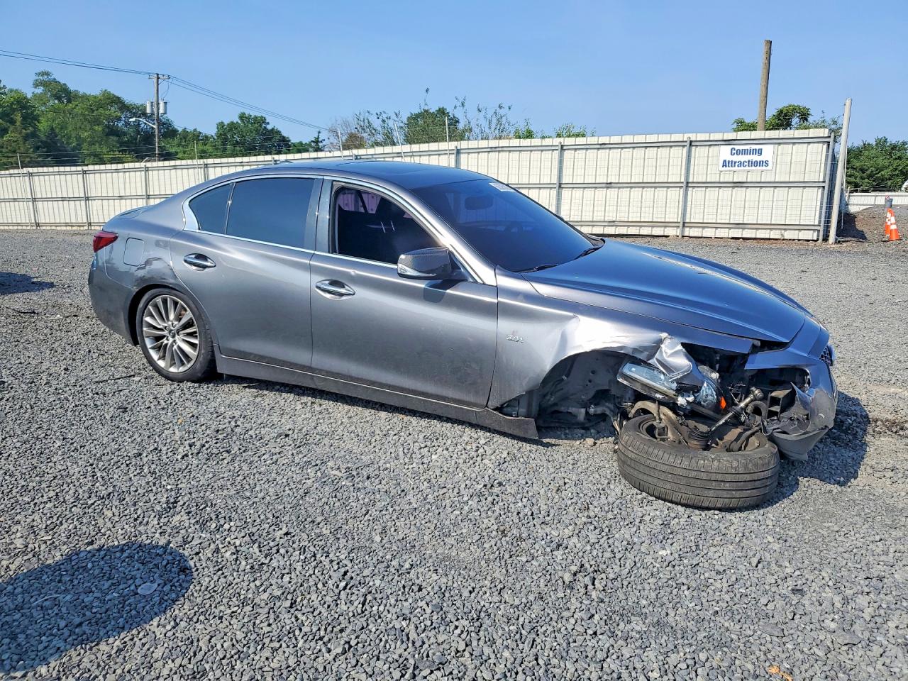 2018 Infiniti Q50 3.0t Luxe Gray vin: JN1EV7AR2JM431465