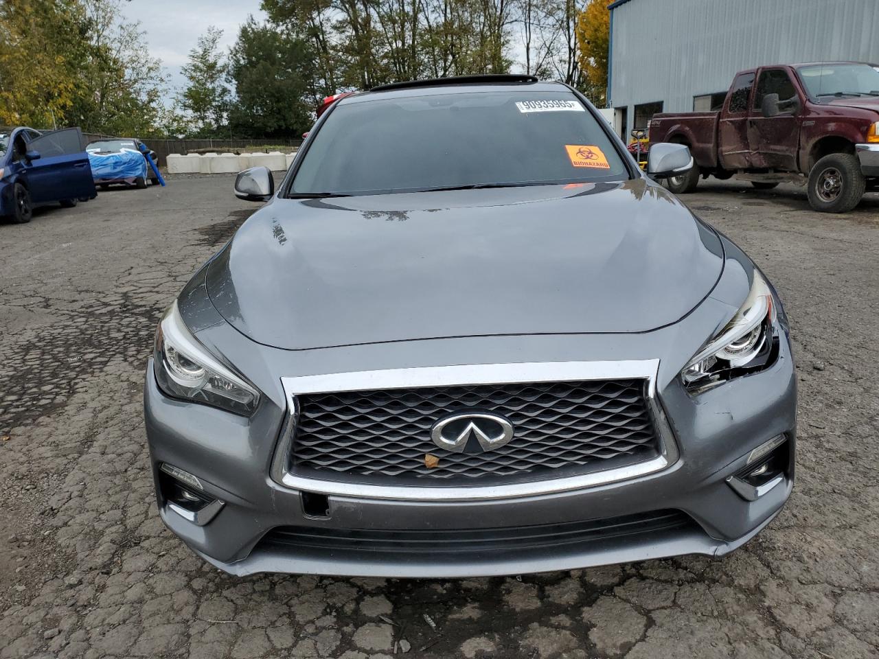 2018 Infiniti Q50 3.0t Luxe Silver vin: JN1EV7AR2JM441414