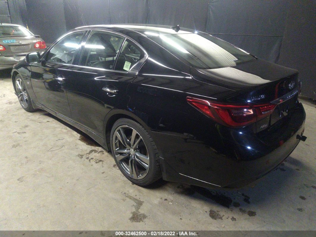 2019 Infiniti Q50 3.0t Signature Edition Black vin: JN1EV7AR2KM590827