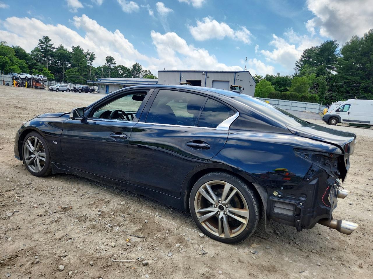 2019 Infiniti Q50 3.0t Signature Edition Black vin: JN1EV7AR2KM590827