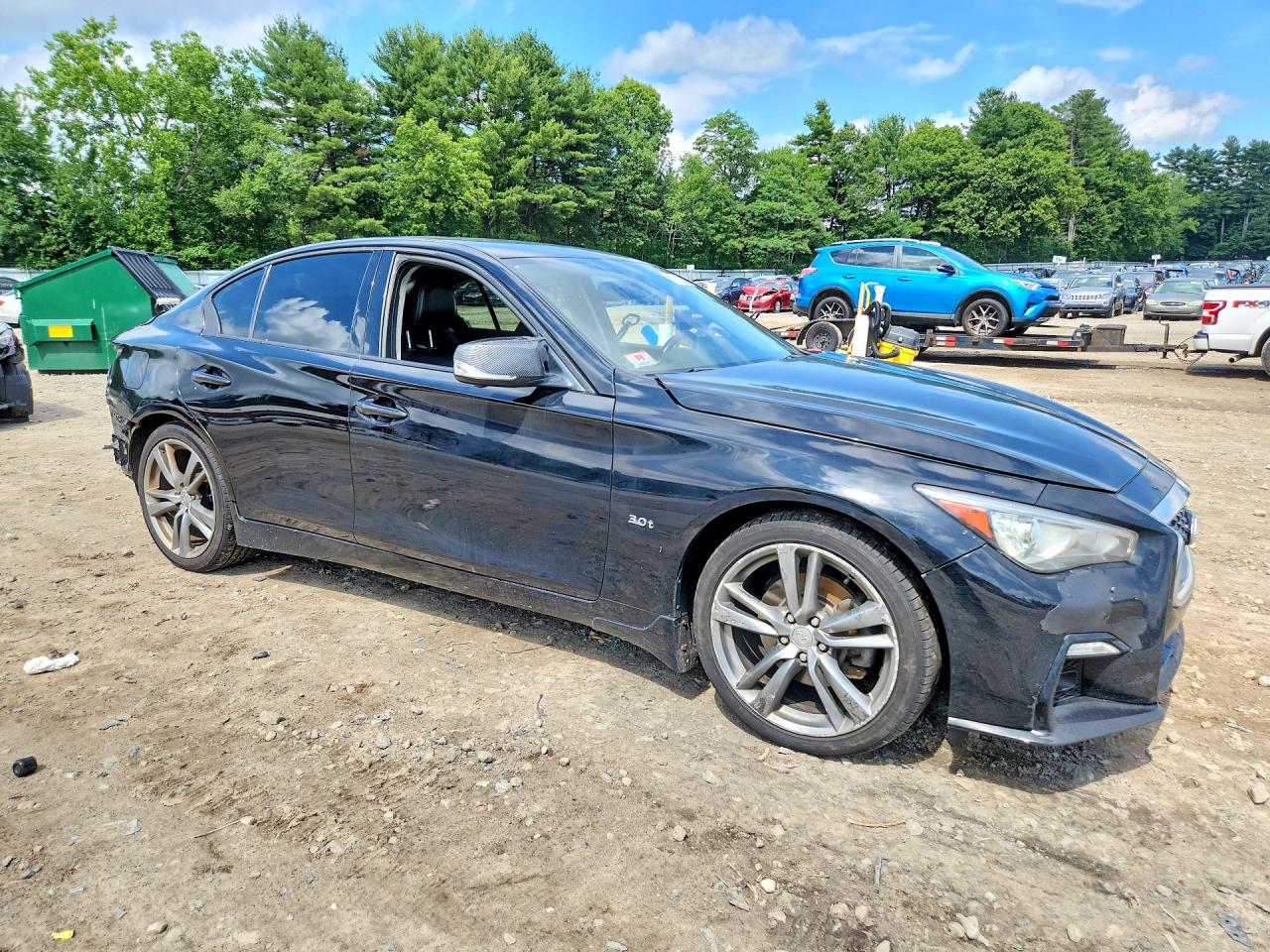 2019 Infiniti Q50 3.0t Signature Edition Black vin: JN1EV7AR2KM590827