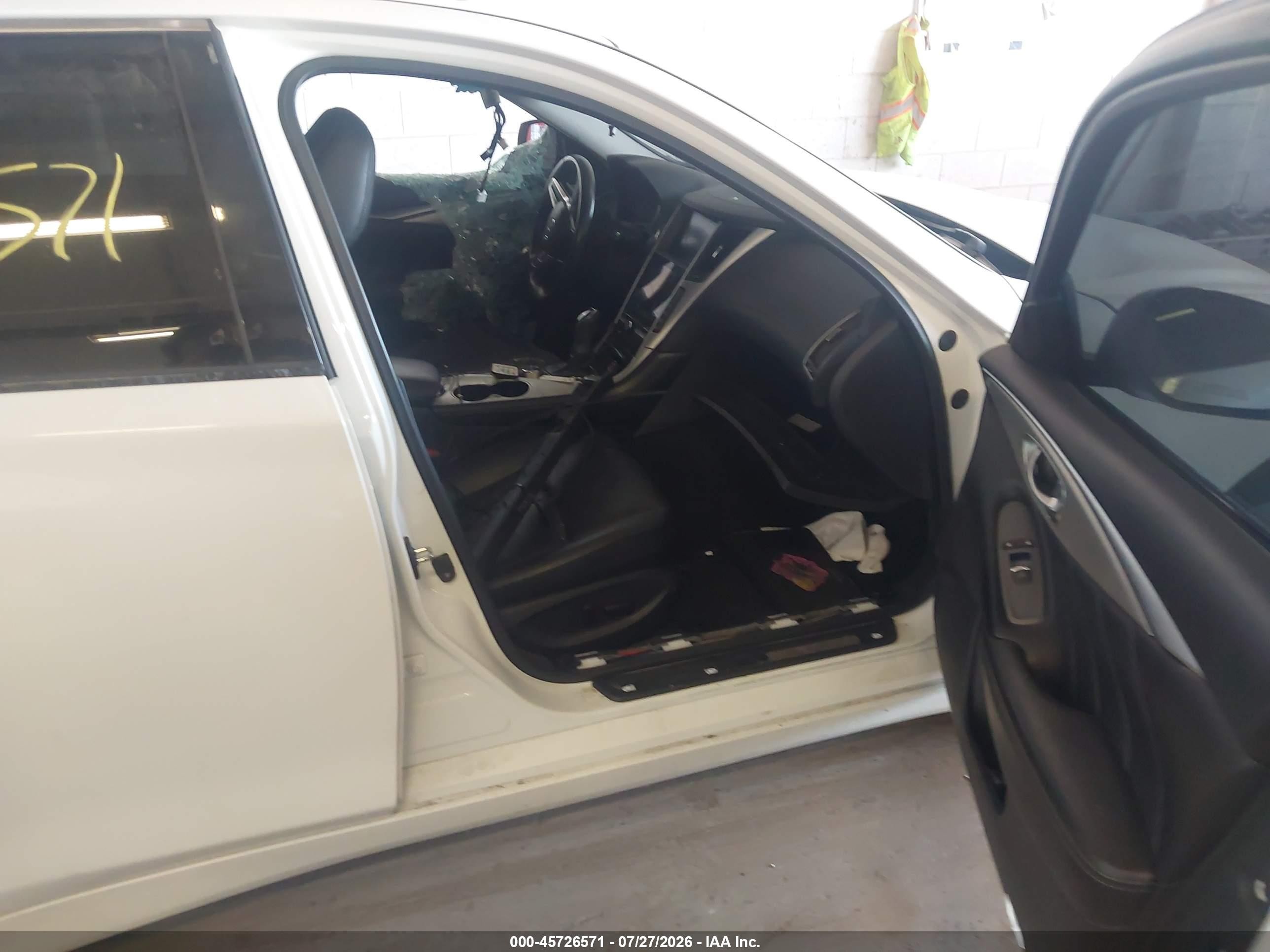2020 Infiniti Q50 Luxe Awd White vin: JN1EV7AR2LM256363