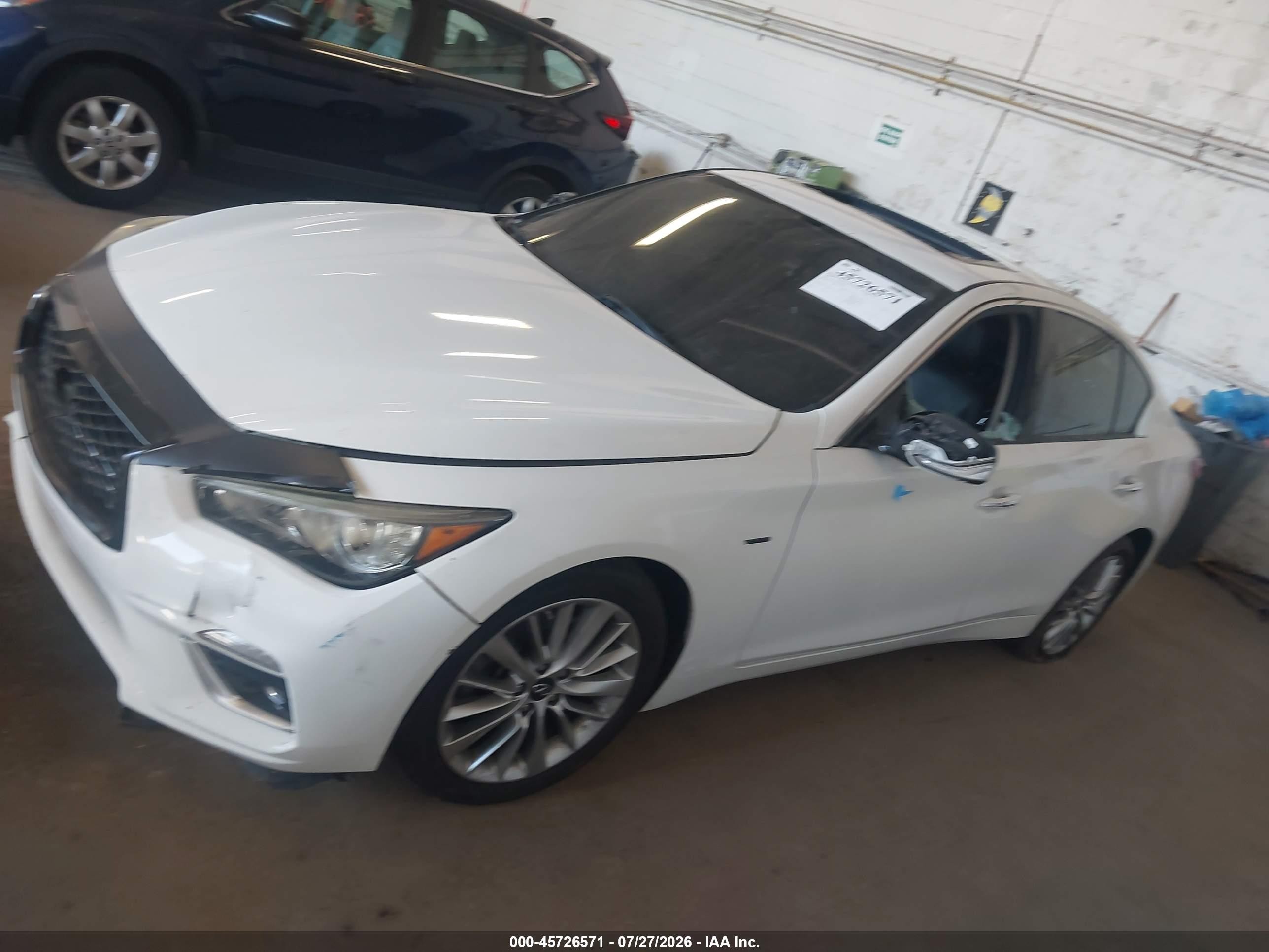 2020 Infiniti Q50 Luxe Awd White vin: JN1EV7AR2LM256363