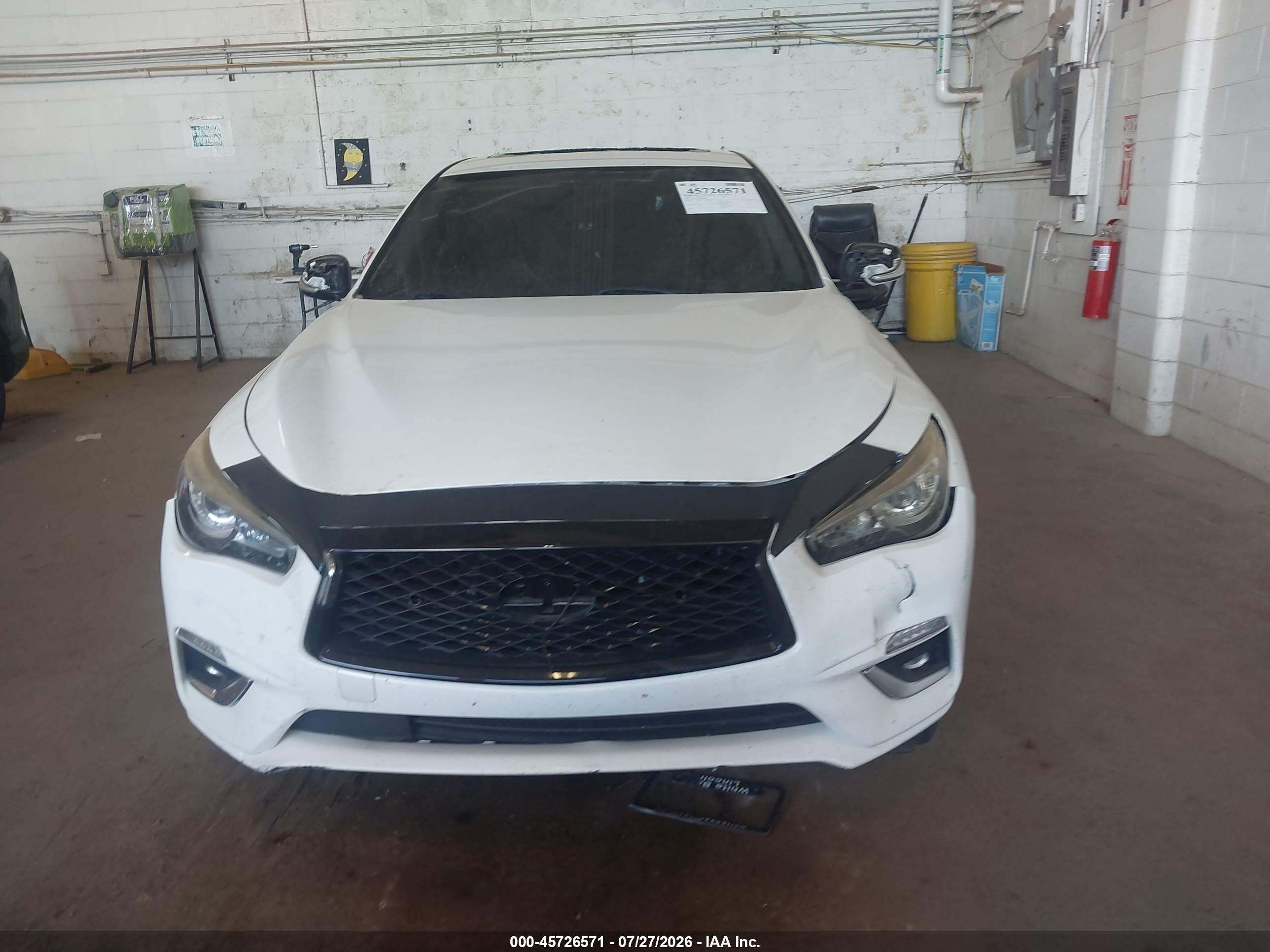 2020 Infiniti Q50 Luxe Awd White vin: JN1EV7AR2LM256363