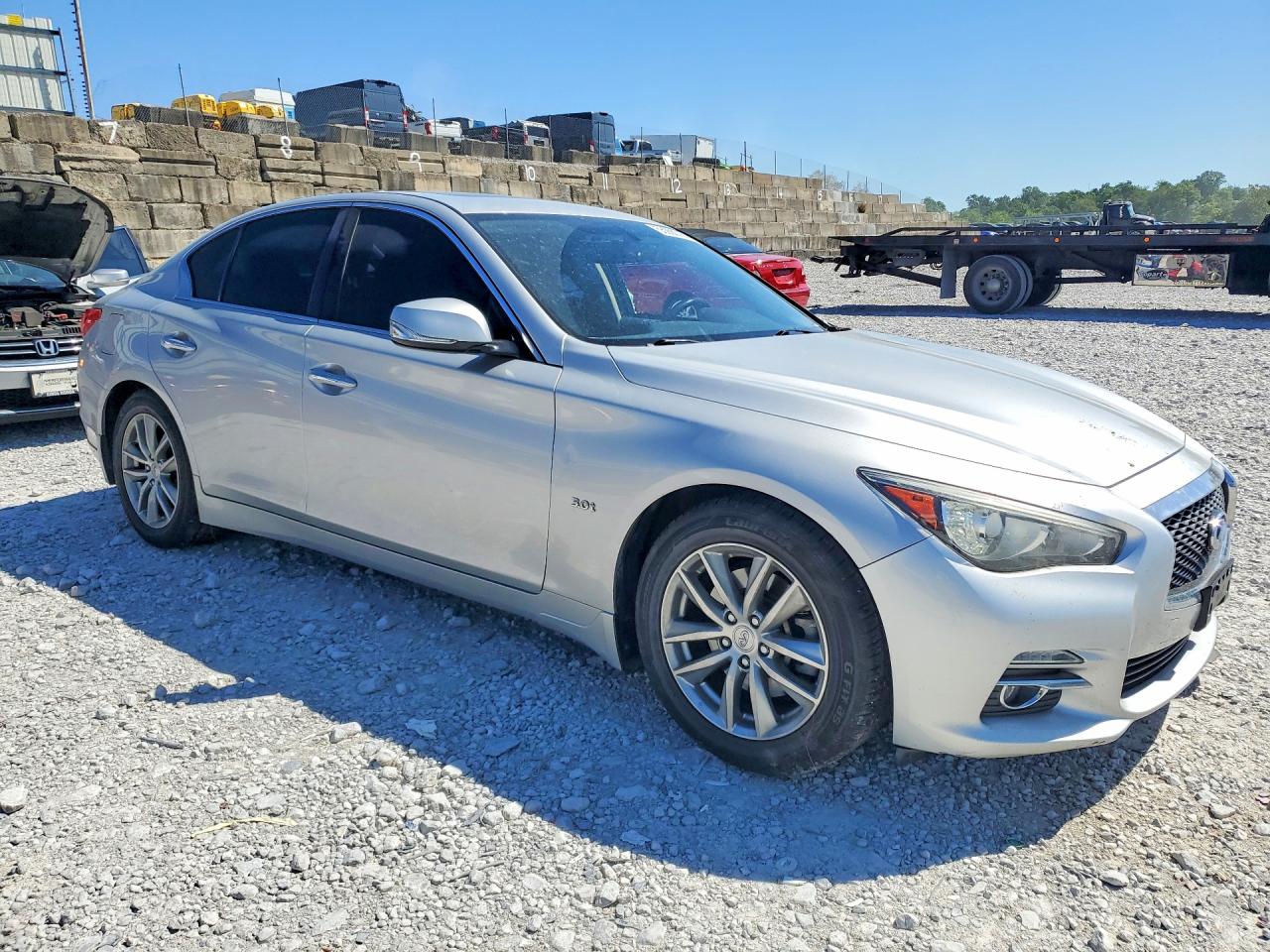 2016 Infiniti Q50 3.0t Premium Silver vin: JN1EV7AR3GM343288