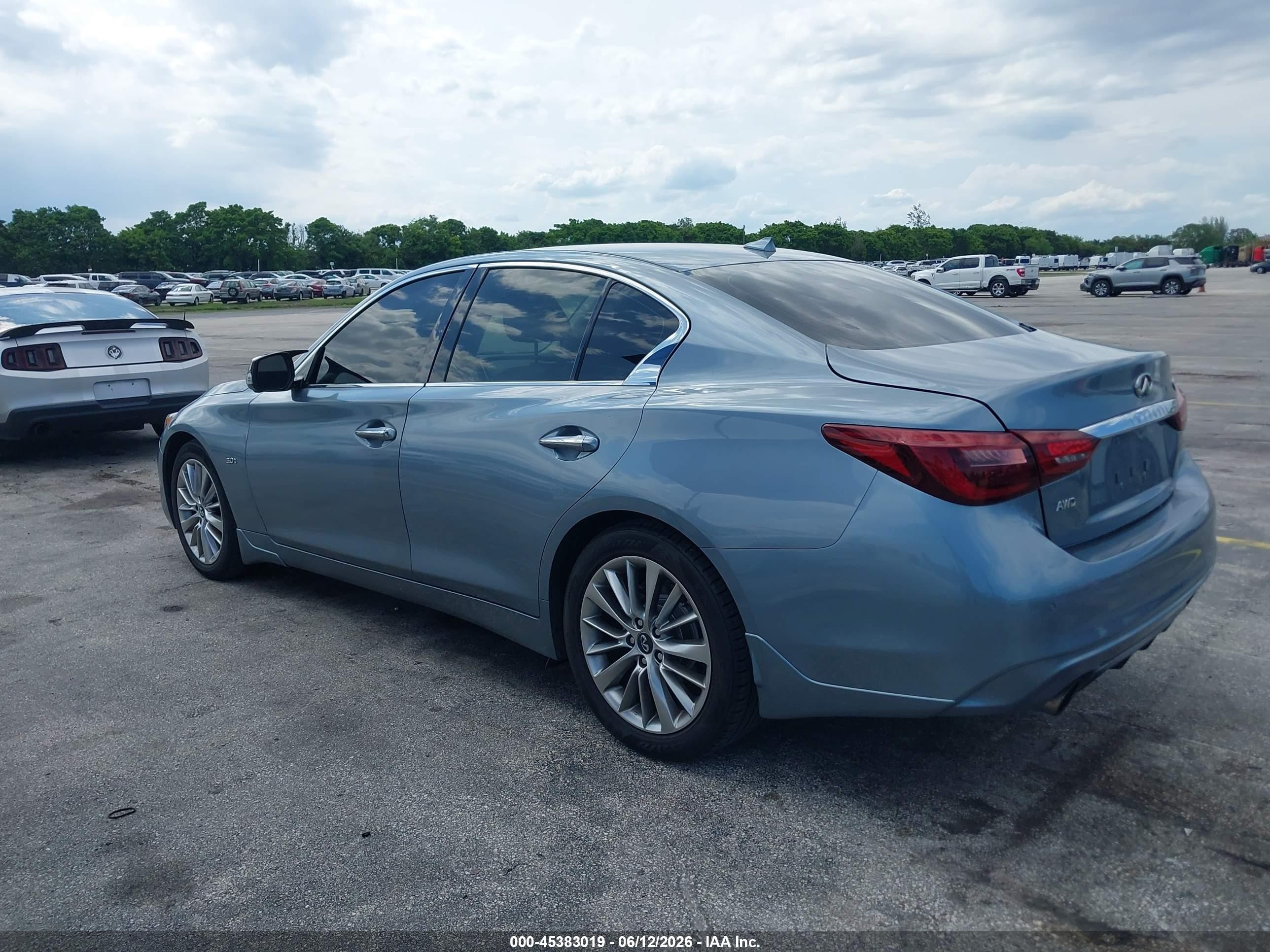 2018 Infiniti Q50 3.0t Luxe Blue vin: JN1EV7AR3JM443690