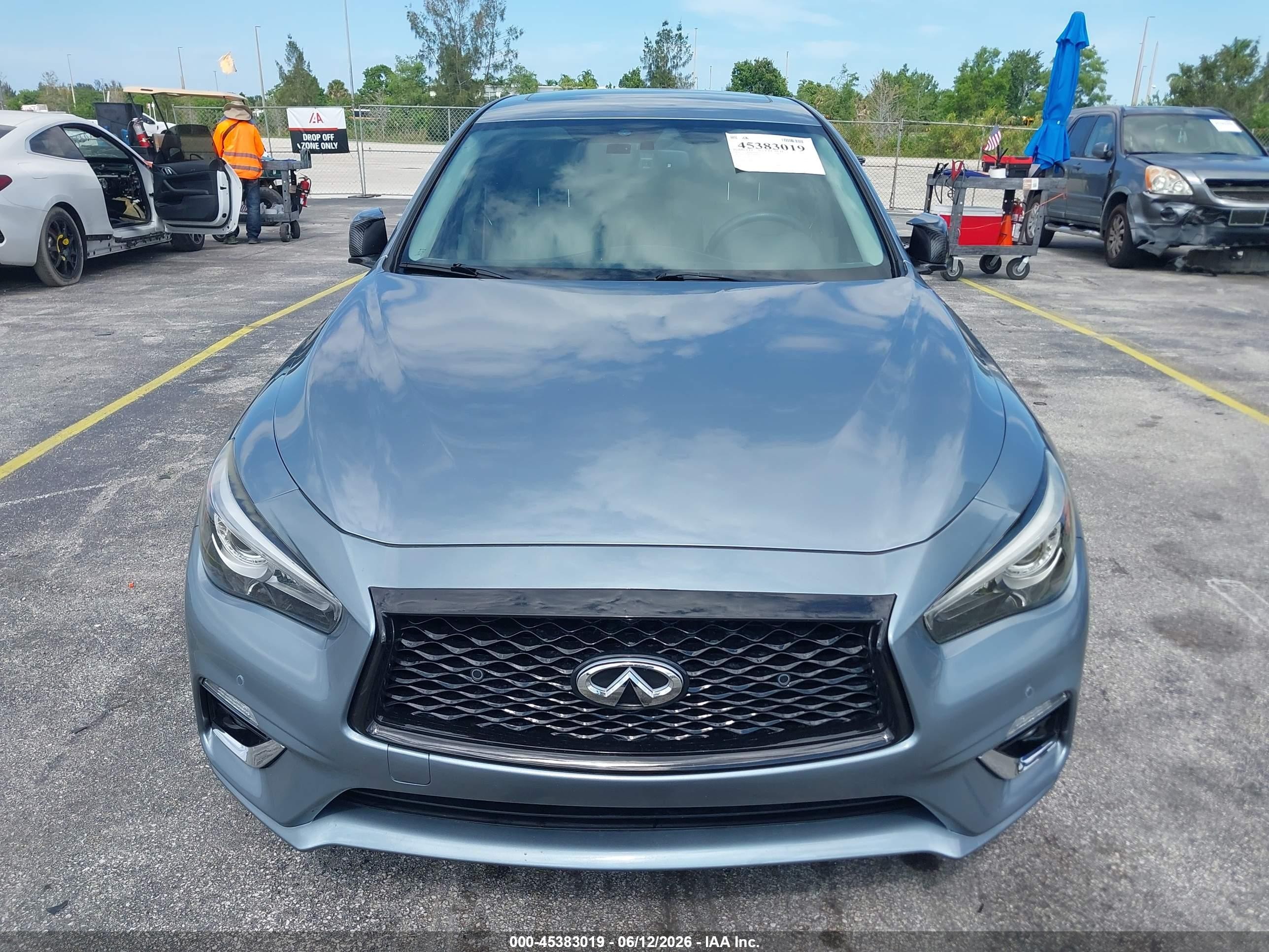 2018 Infiniti Q50 3.0t Luxe Blue vin: JN1EV7AR3JM443690
