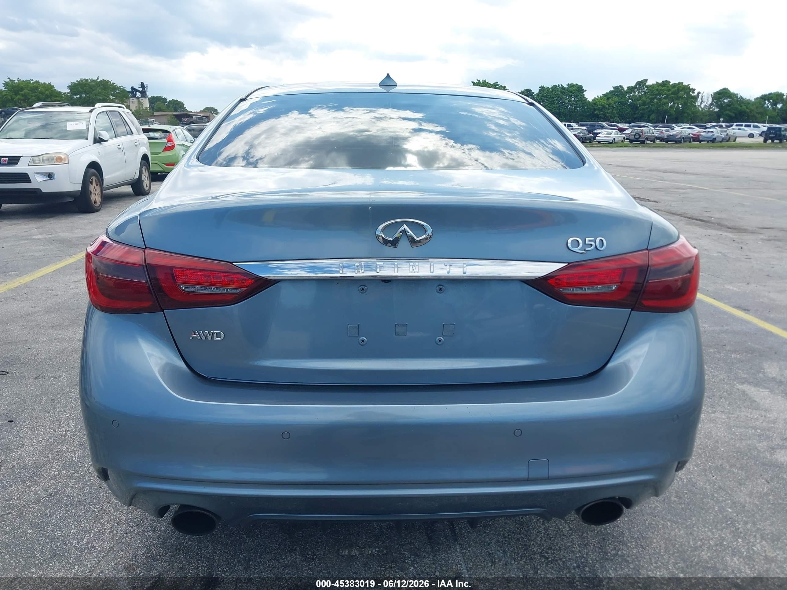 2018 Infiniti Q50 3.0t Luxe Blue vin: JN1EV7AR3JM443690