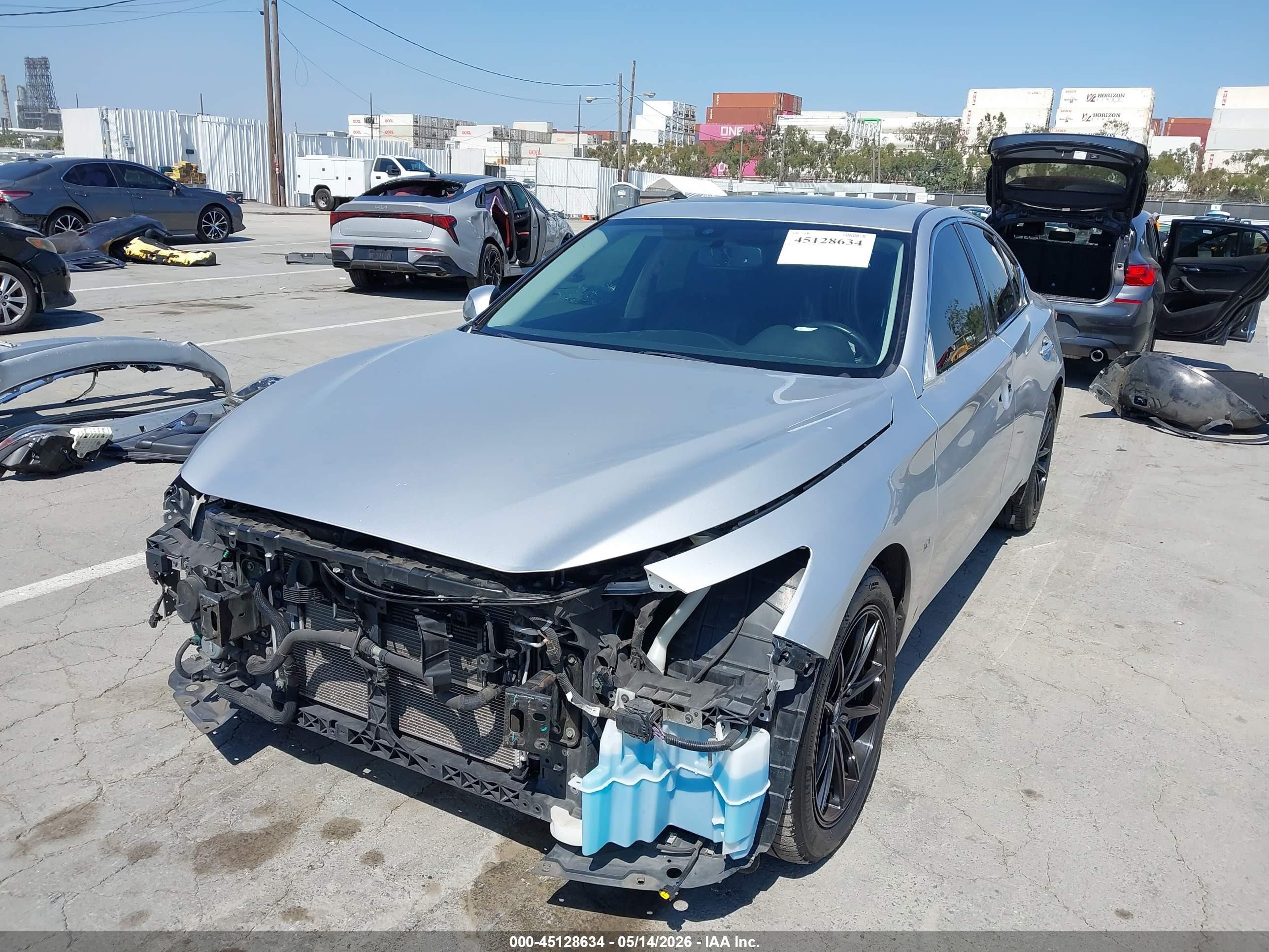 2018 Infiniti Q50 3.0t Luxe Silver vin: JN1EV7AR3JM611103