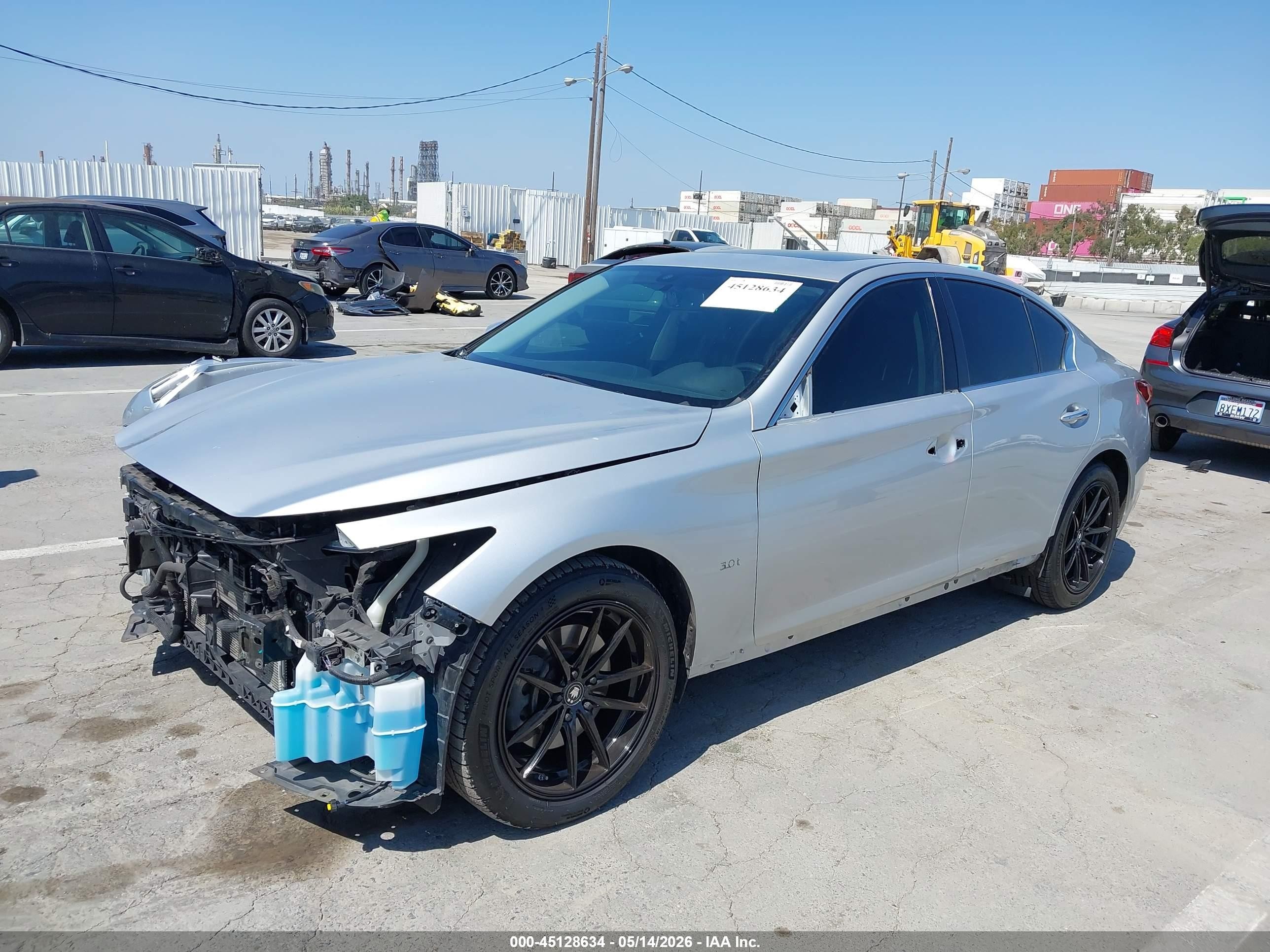 2018 Infiniti Q50 3.0t Luxe Silver vin: JN1EV7AR3JM611103