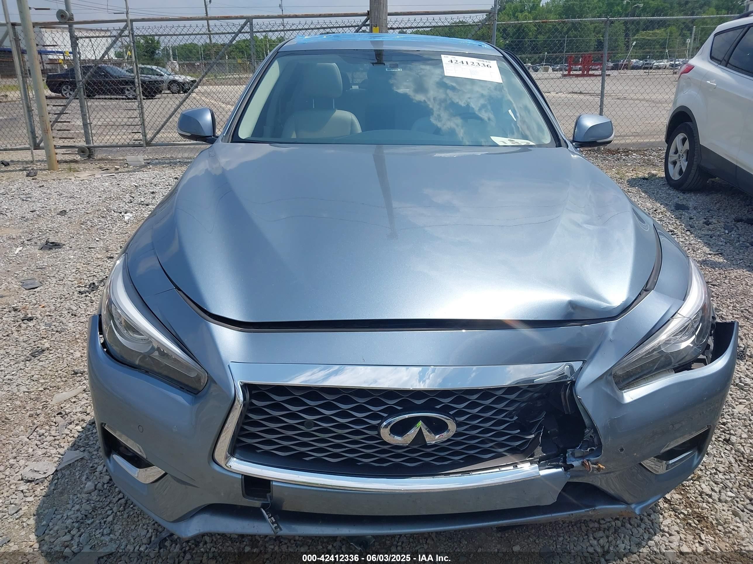 2020 Infiniti Q50 Luxe Awd Light Blue vin: JN1EV7AR3LM251219