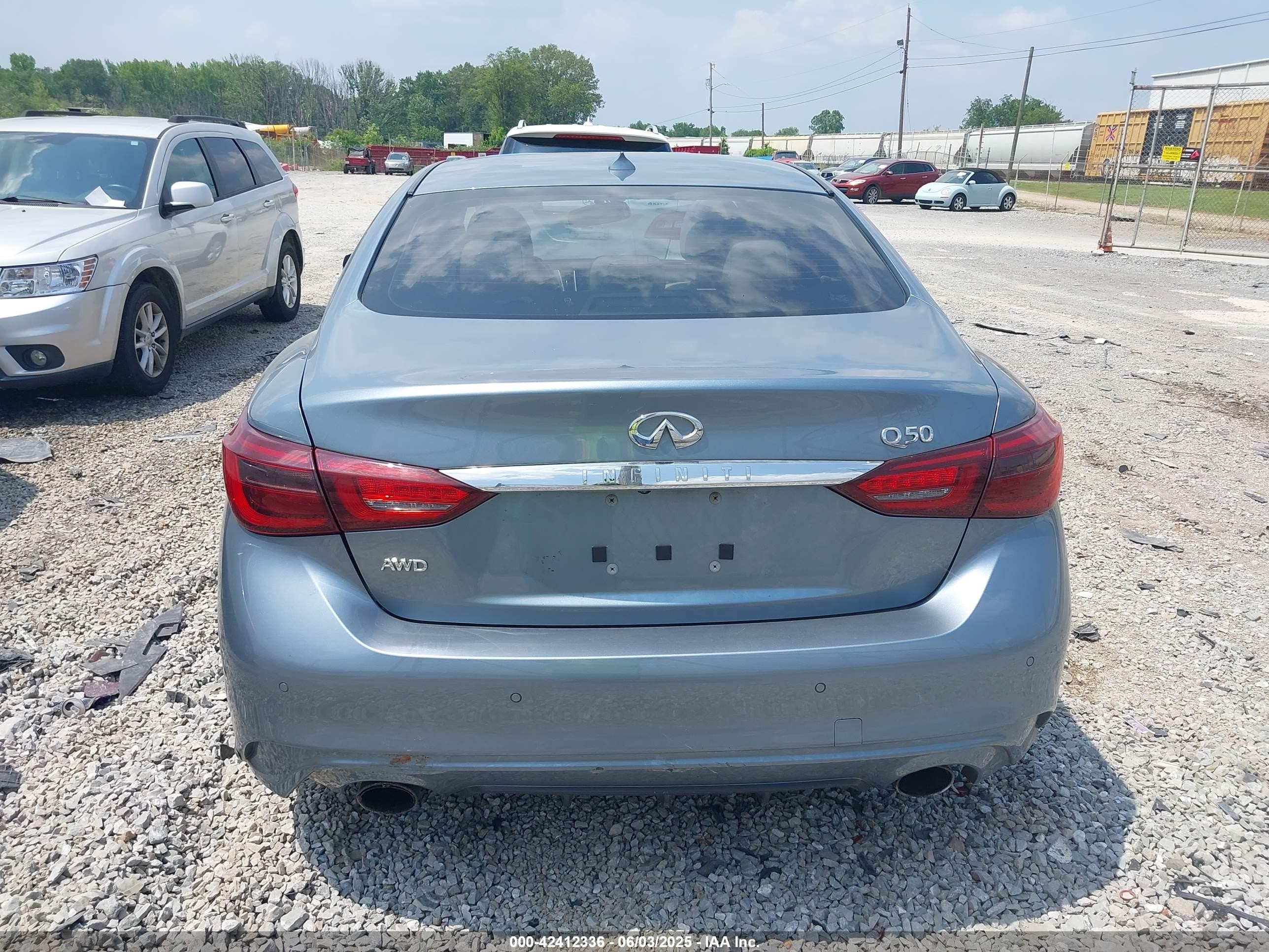 2020 Infiniti Q50 Luxe Awd Light Blue vin: JN1EV7AR3LM251219