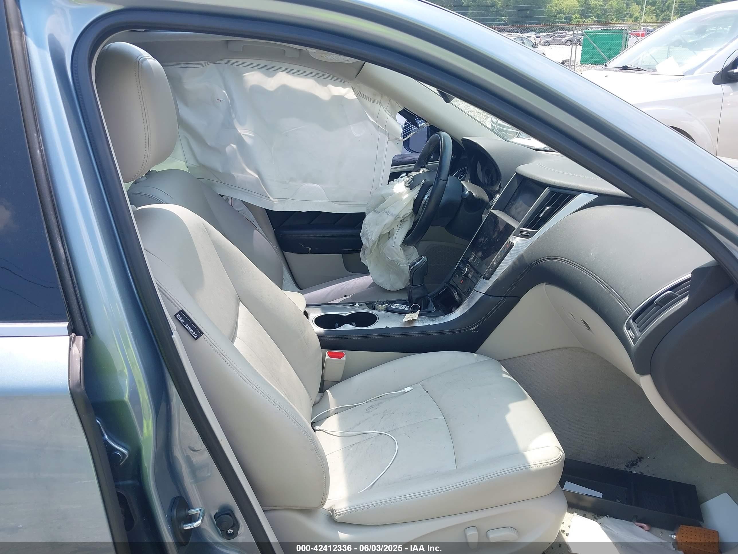 2020 Infiniti Q50 Luxe Awd Light Blue vin: JN1EV7AR3LM251219