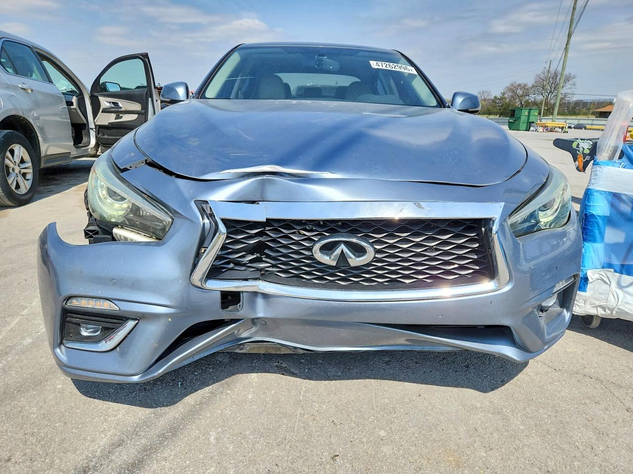 2020 Infiniti Q50 3.0t Luxe Серебряный vin: JN1EV7AR3LM251219