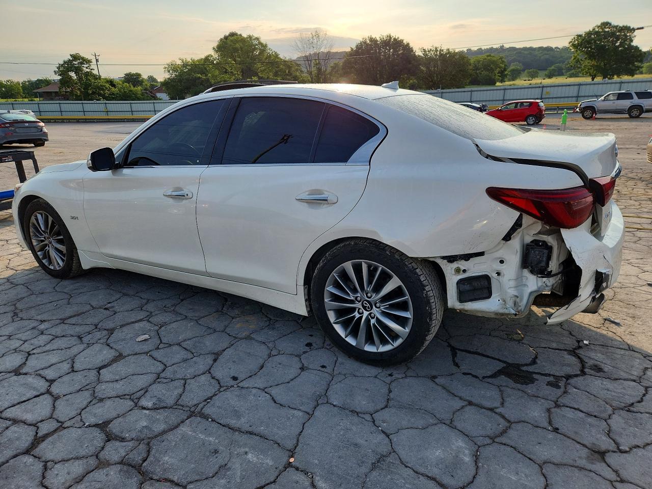 2020 Infiniti Q50 3.0t Pure White vin: JN1EV7AR3LM251303