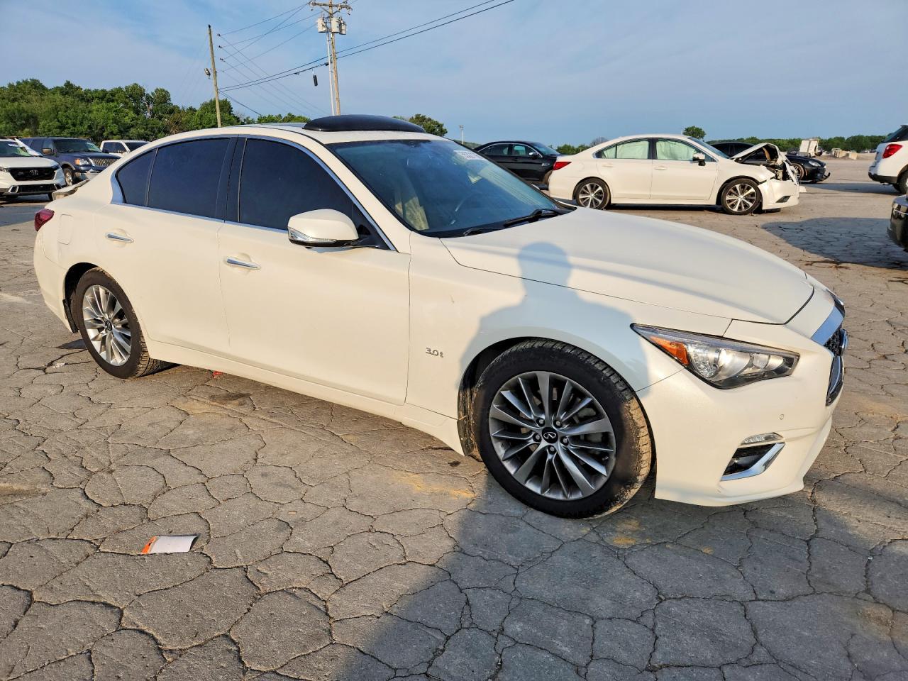 2020 Infiniti Q50 3.0t Pure White vin: JN1EV7AR3LM251303